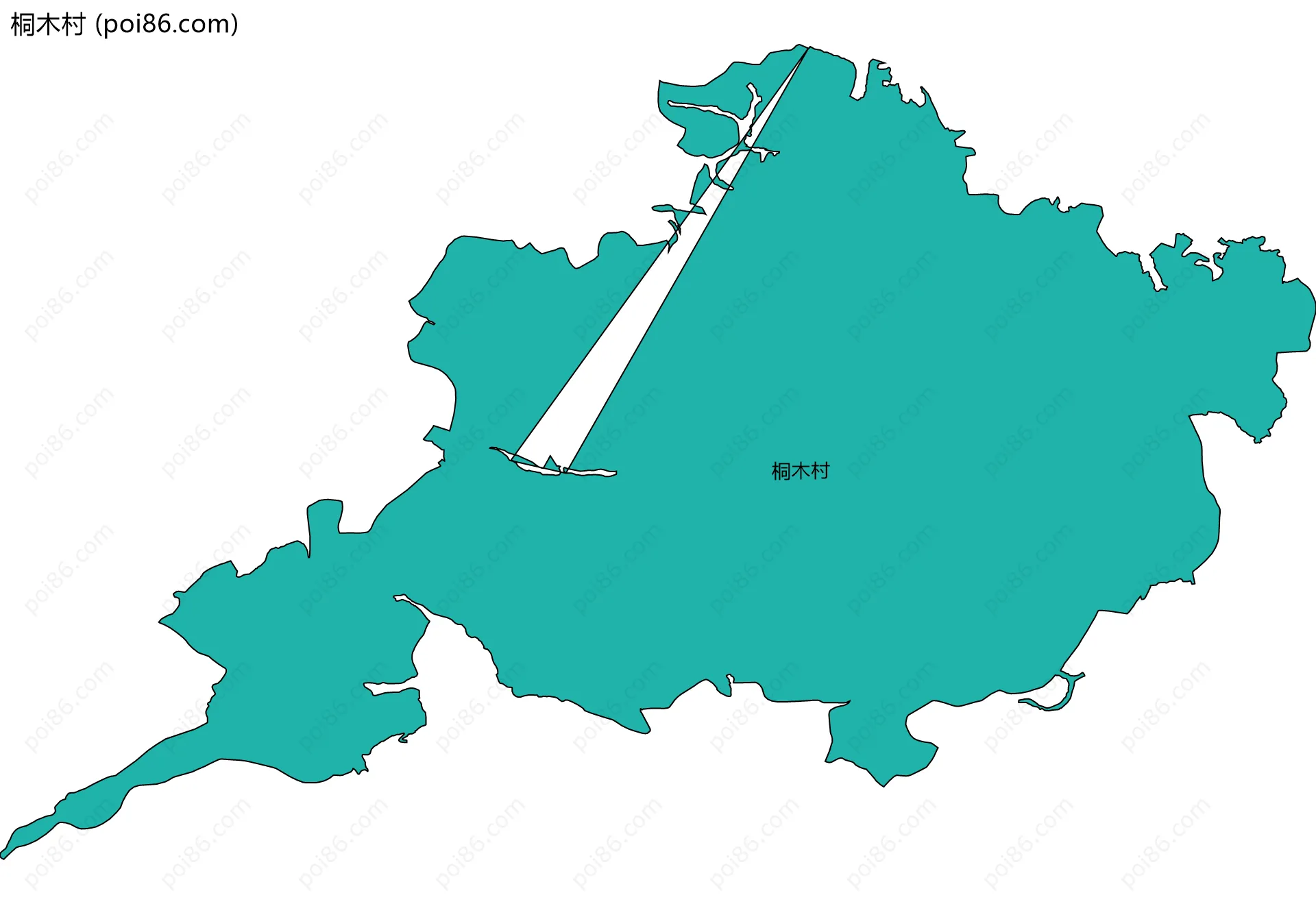 桐木村边界地图