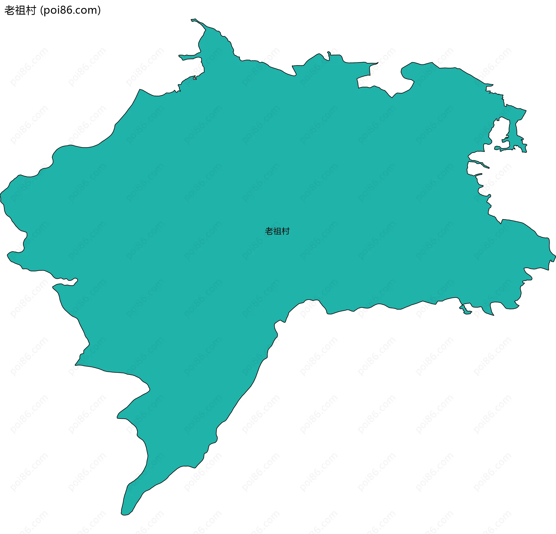 老祖村边界地图