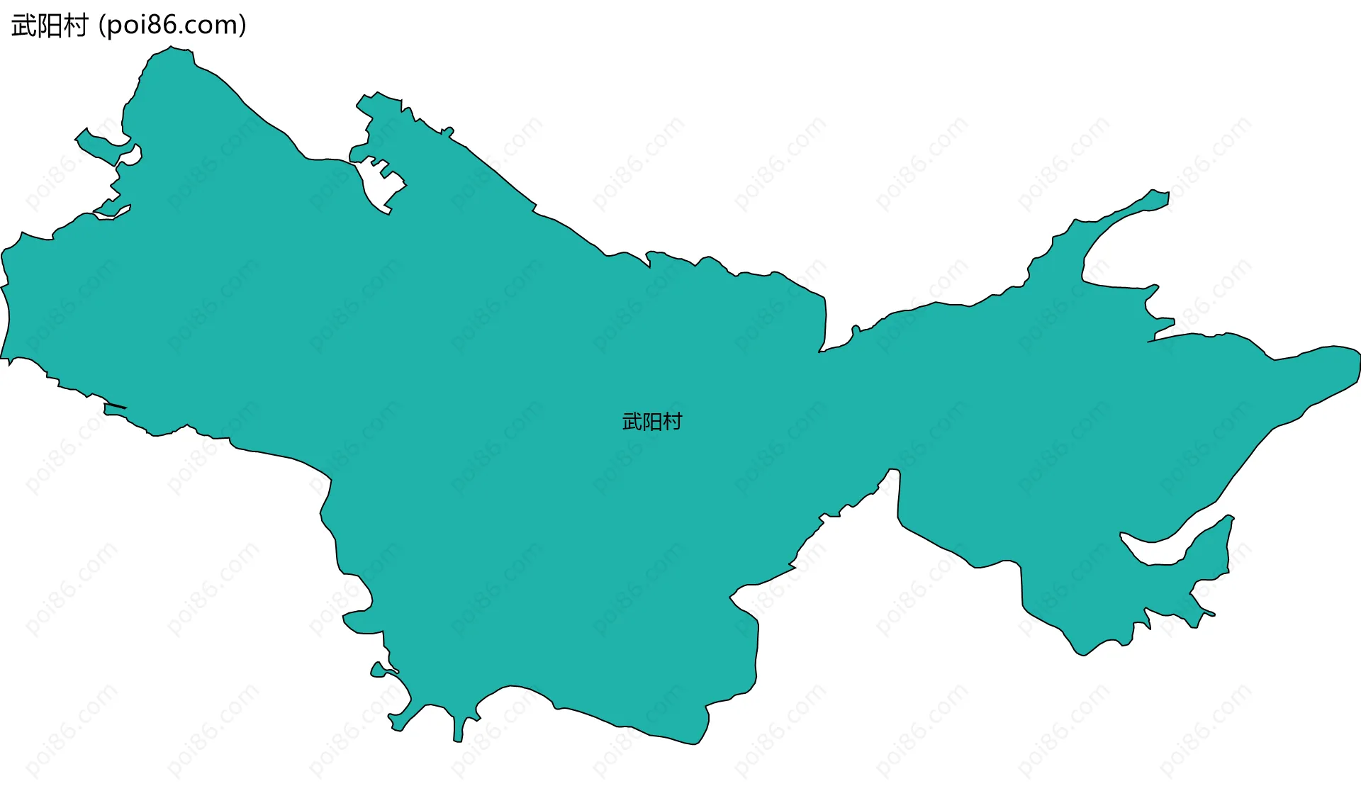 武阳村边界地图