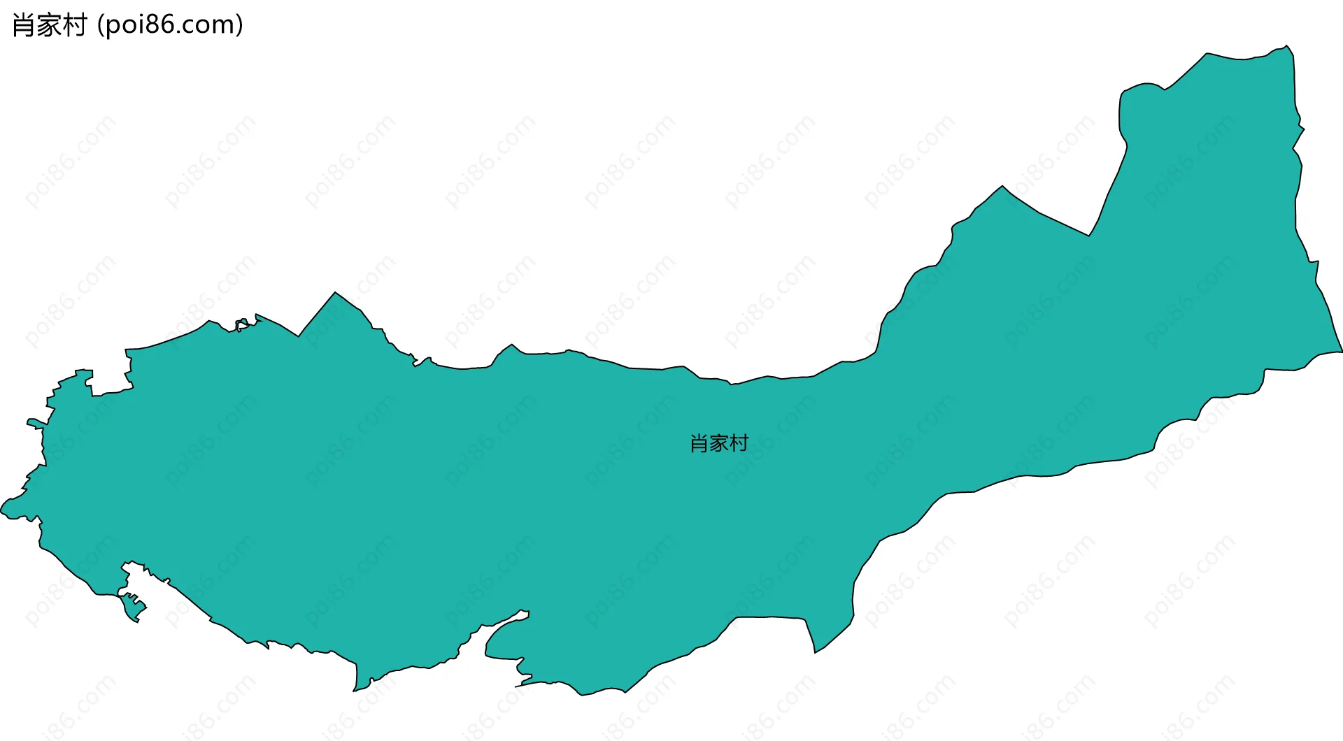 肖家村边界地图