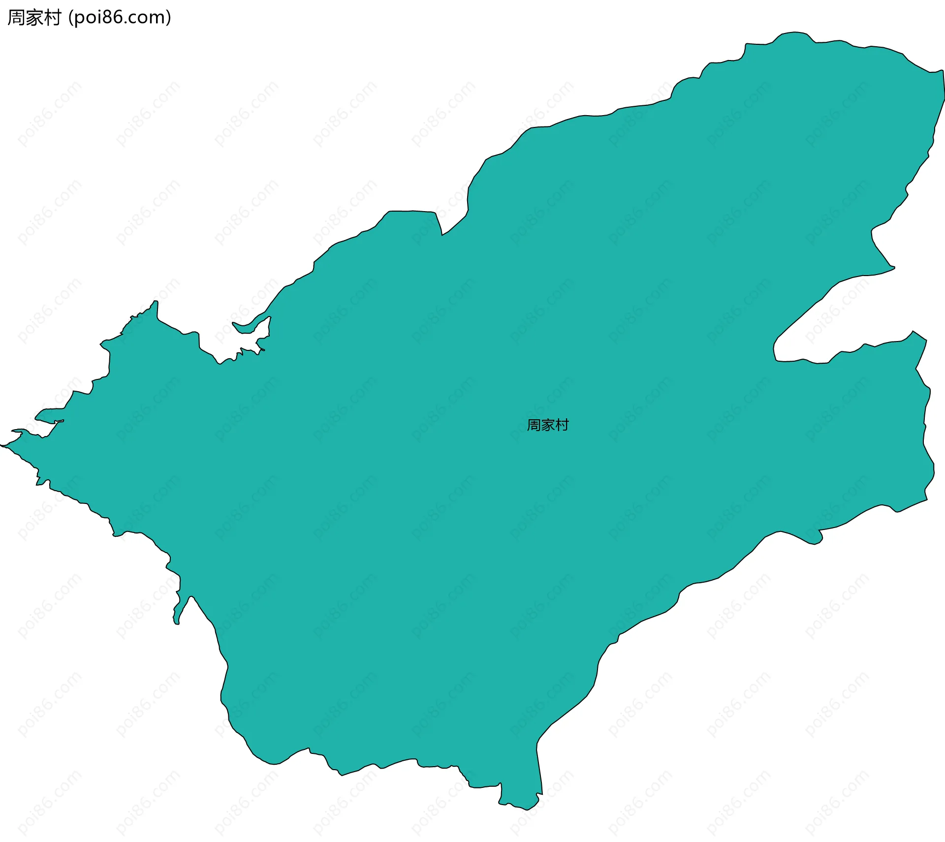 周家村边界地图