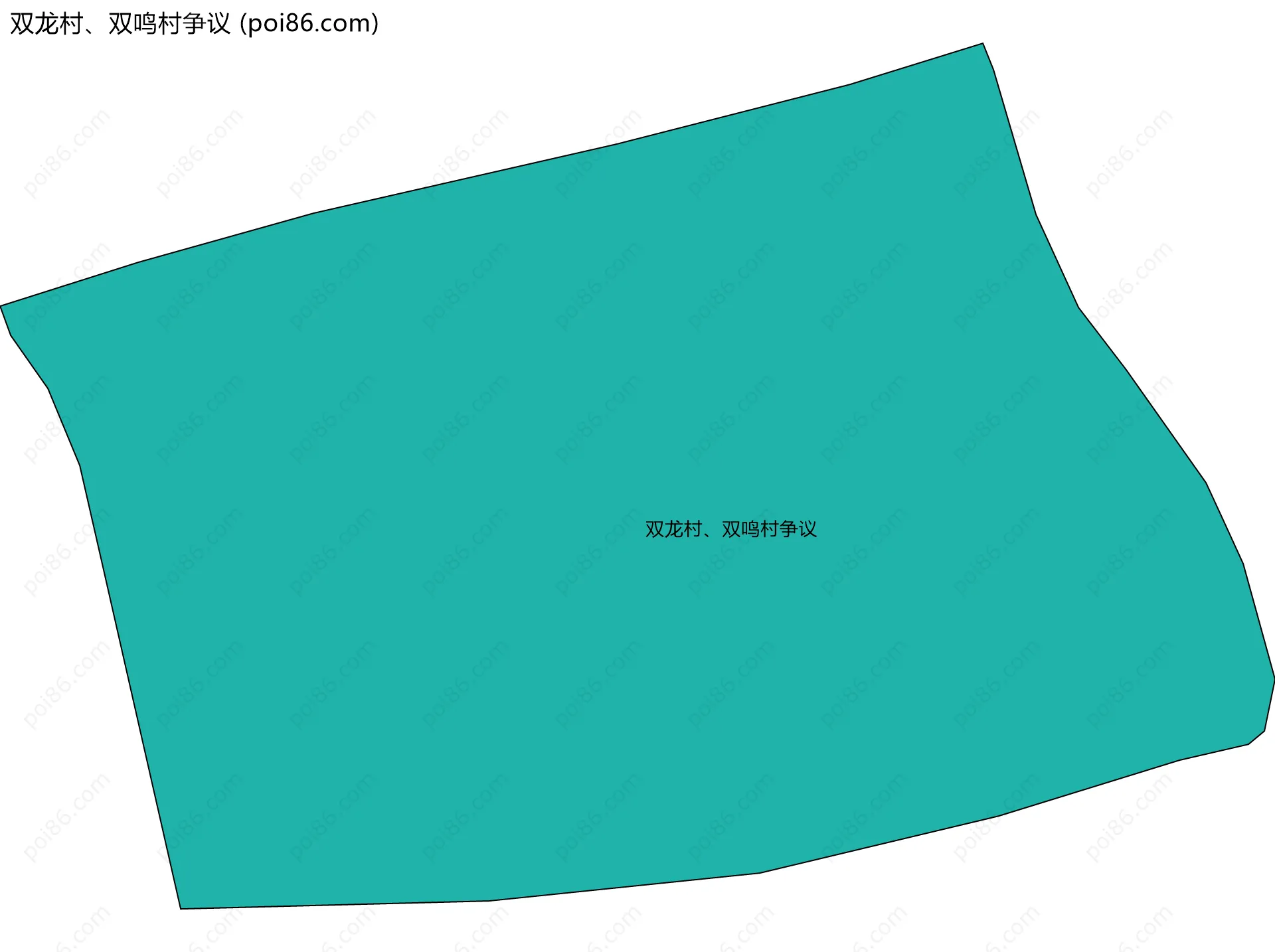 双龙村、双鸣村争议边界地图