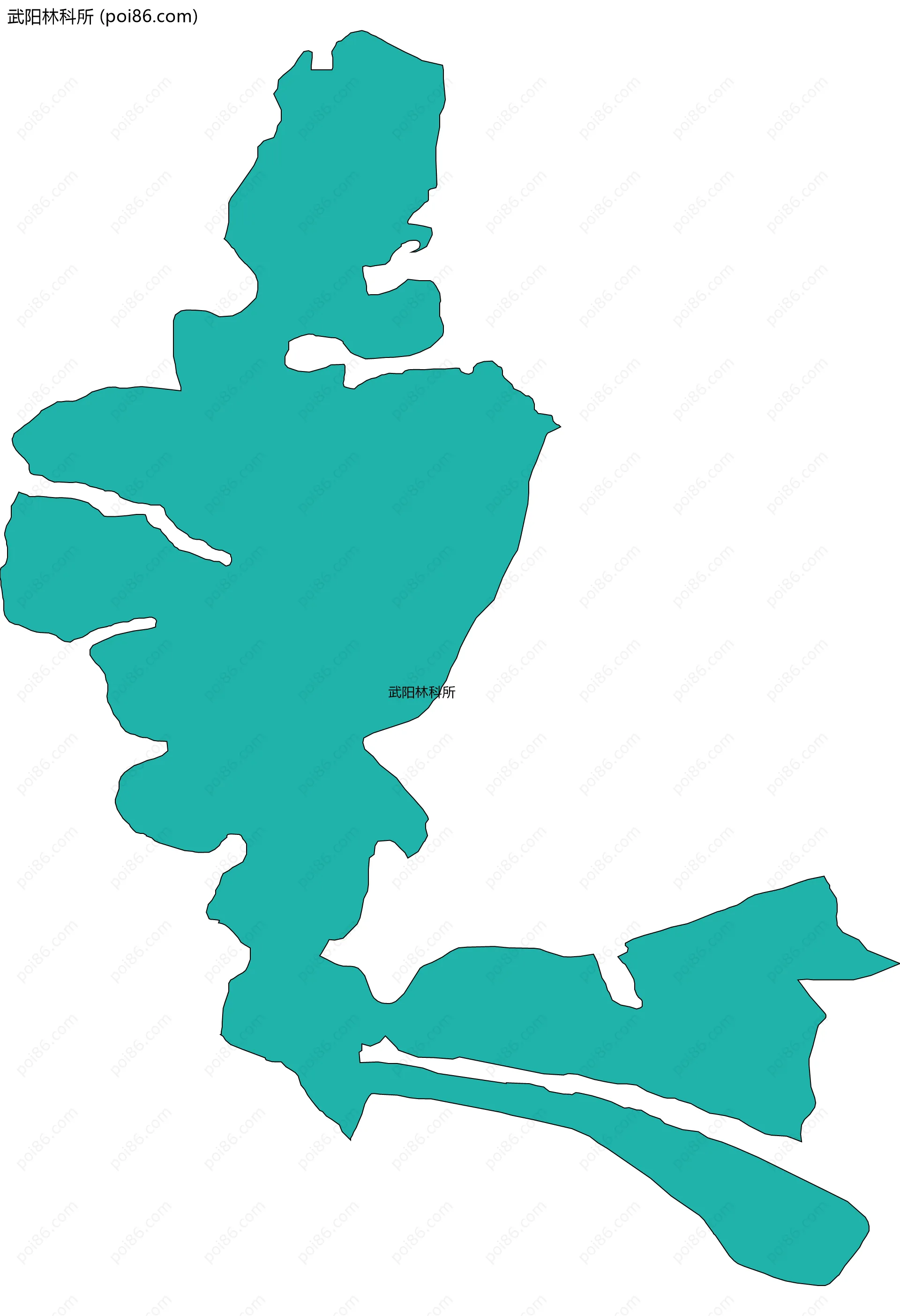 武阳林科所边界地图