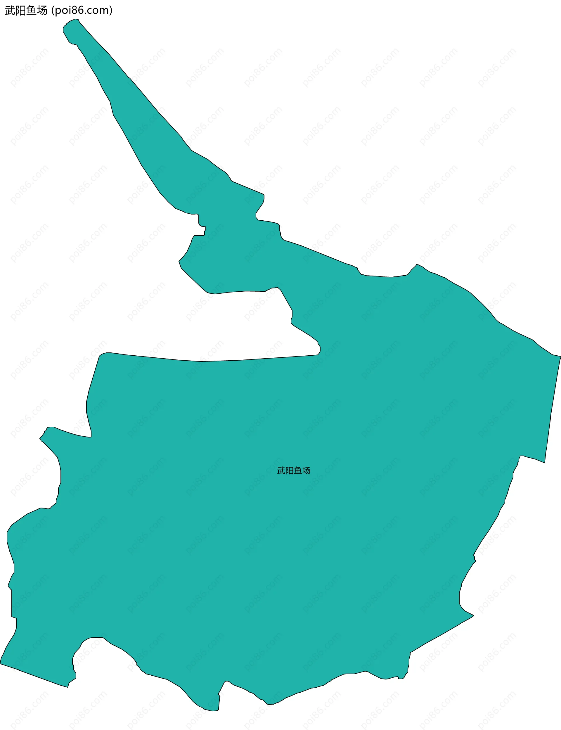 武阳鱼场边界地图