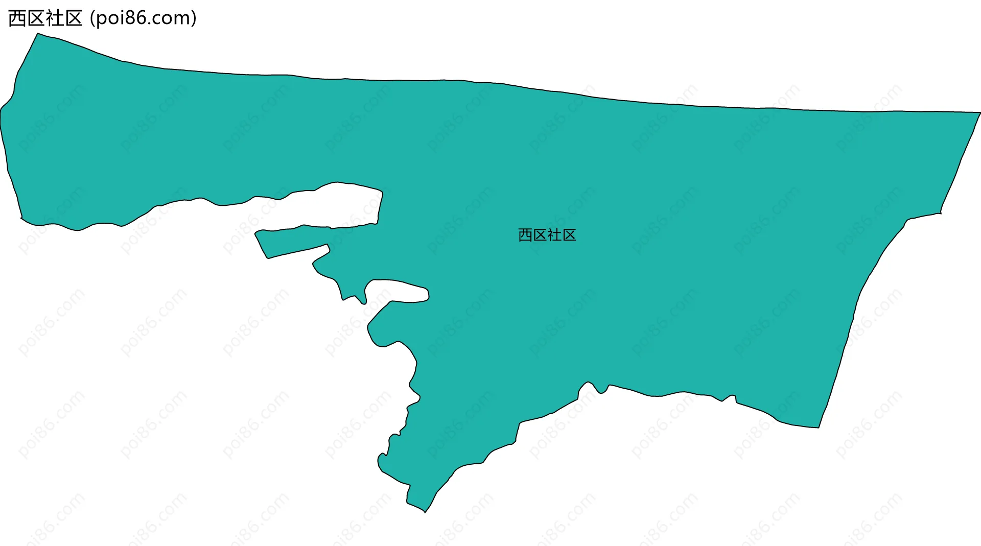 西区社区边界地图