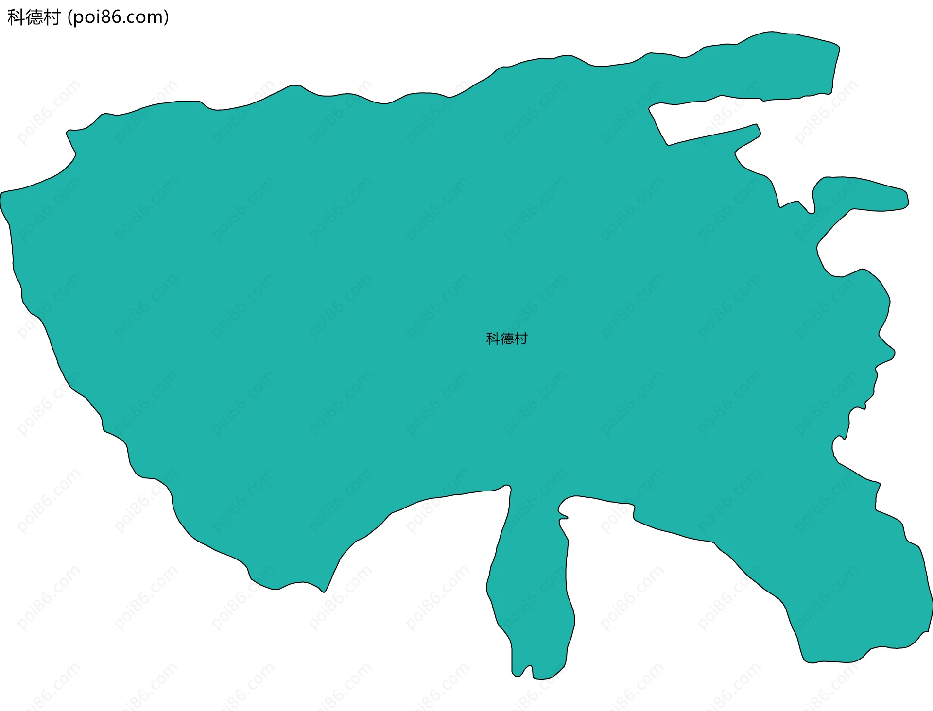 科德村边界地图