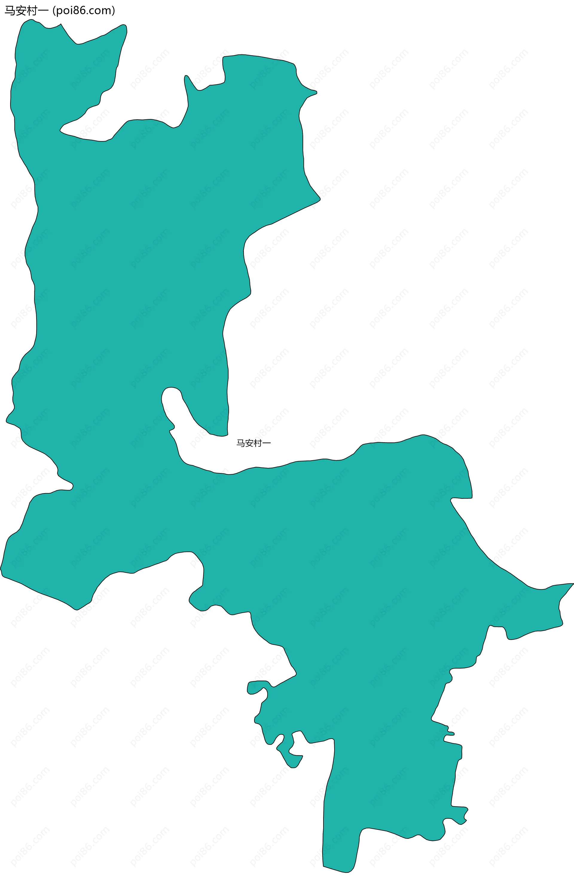 马安村一边界地图