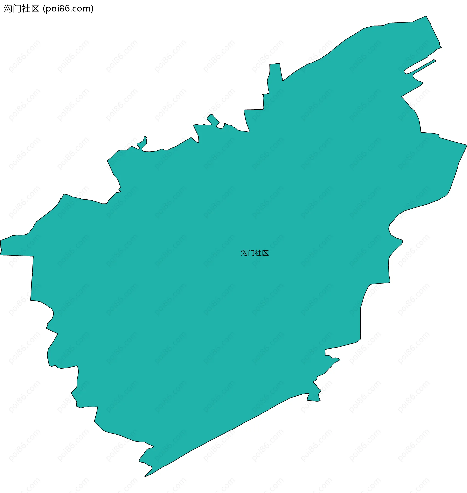 沟门社区边界地图