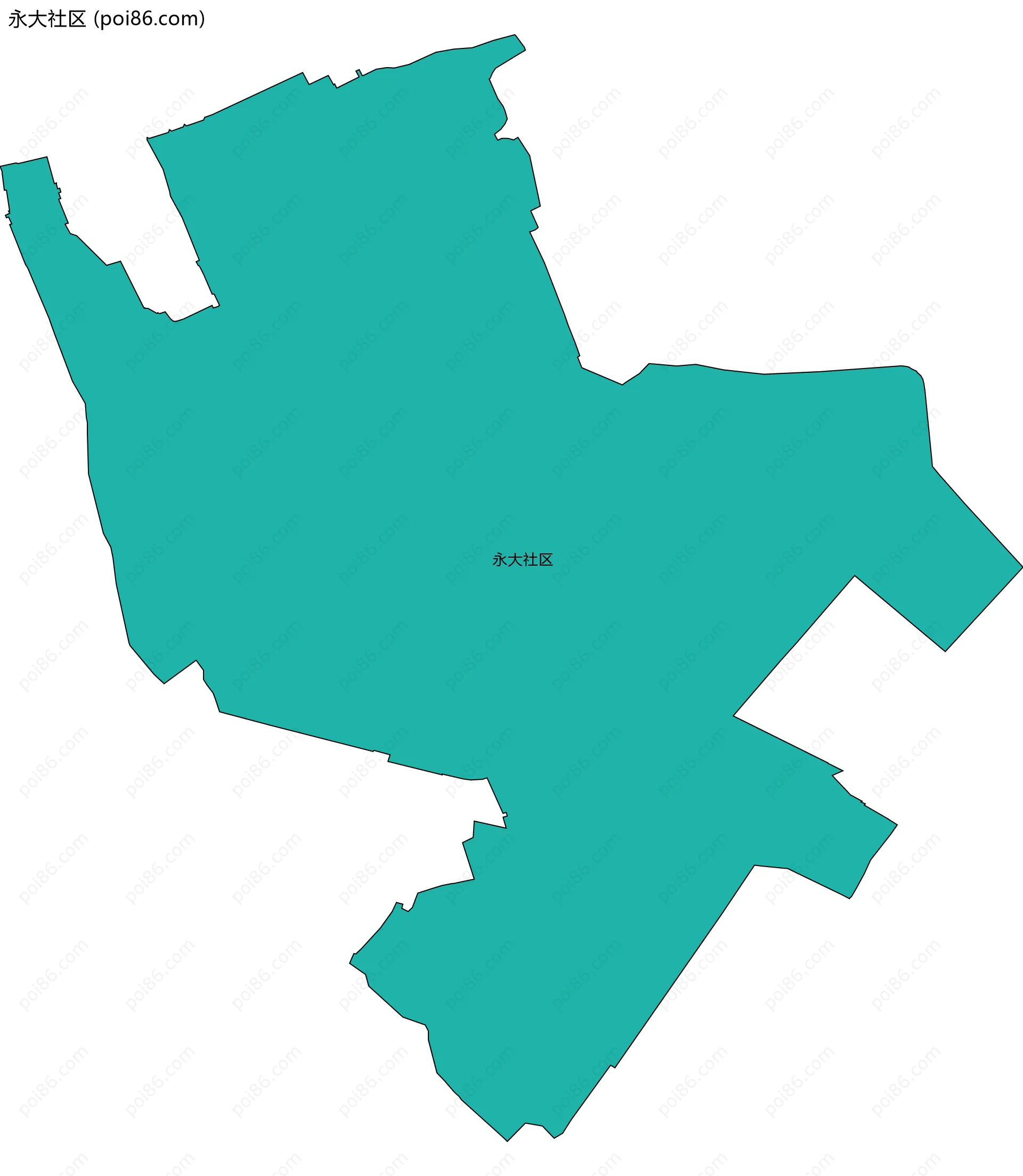 永大社区边界地图