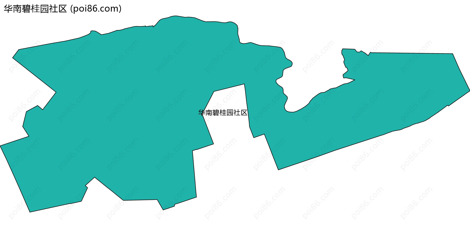 华南碧桂园社区边界地图