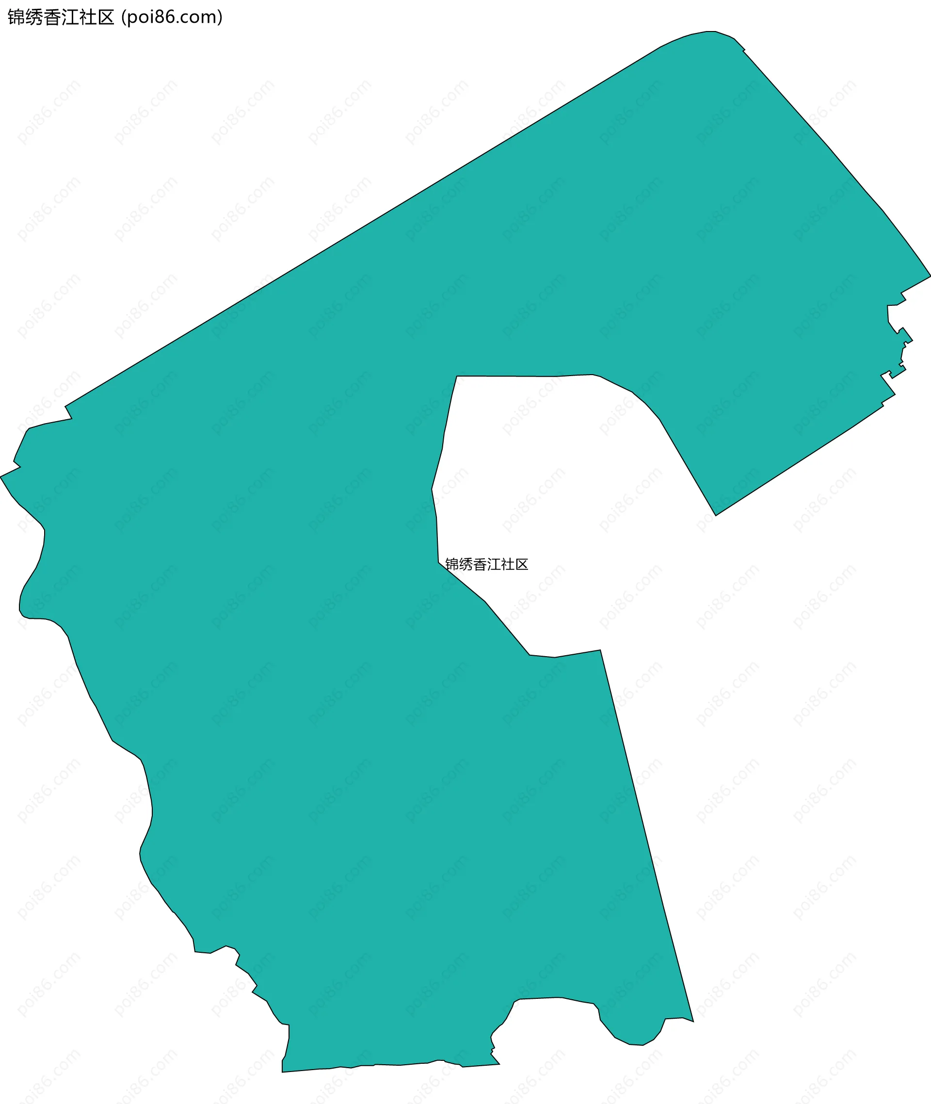 锦绣香江社区边界地图