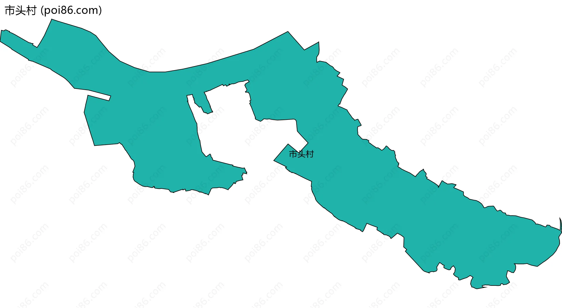 市头村边界地图