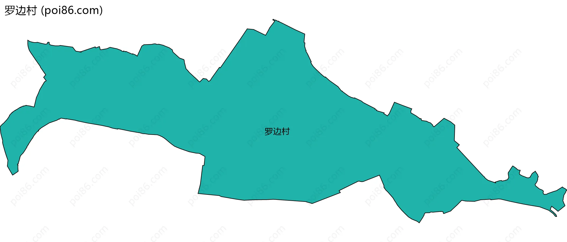 罗边村边界地图
