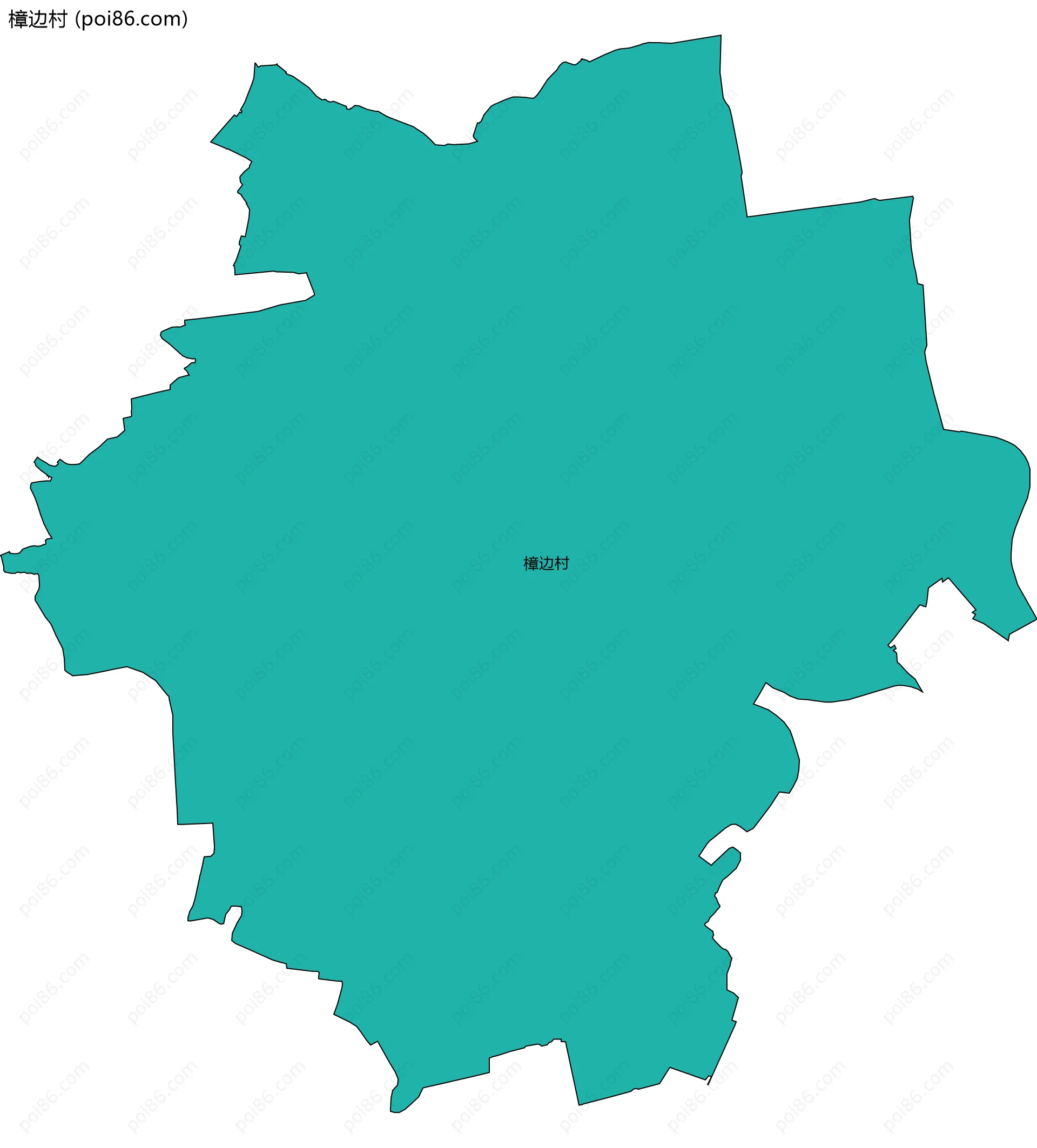 樟边村边界地图