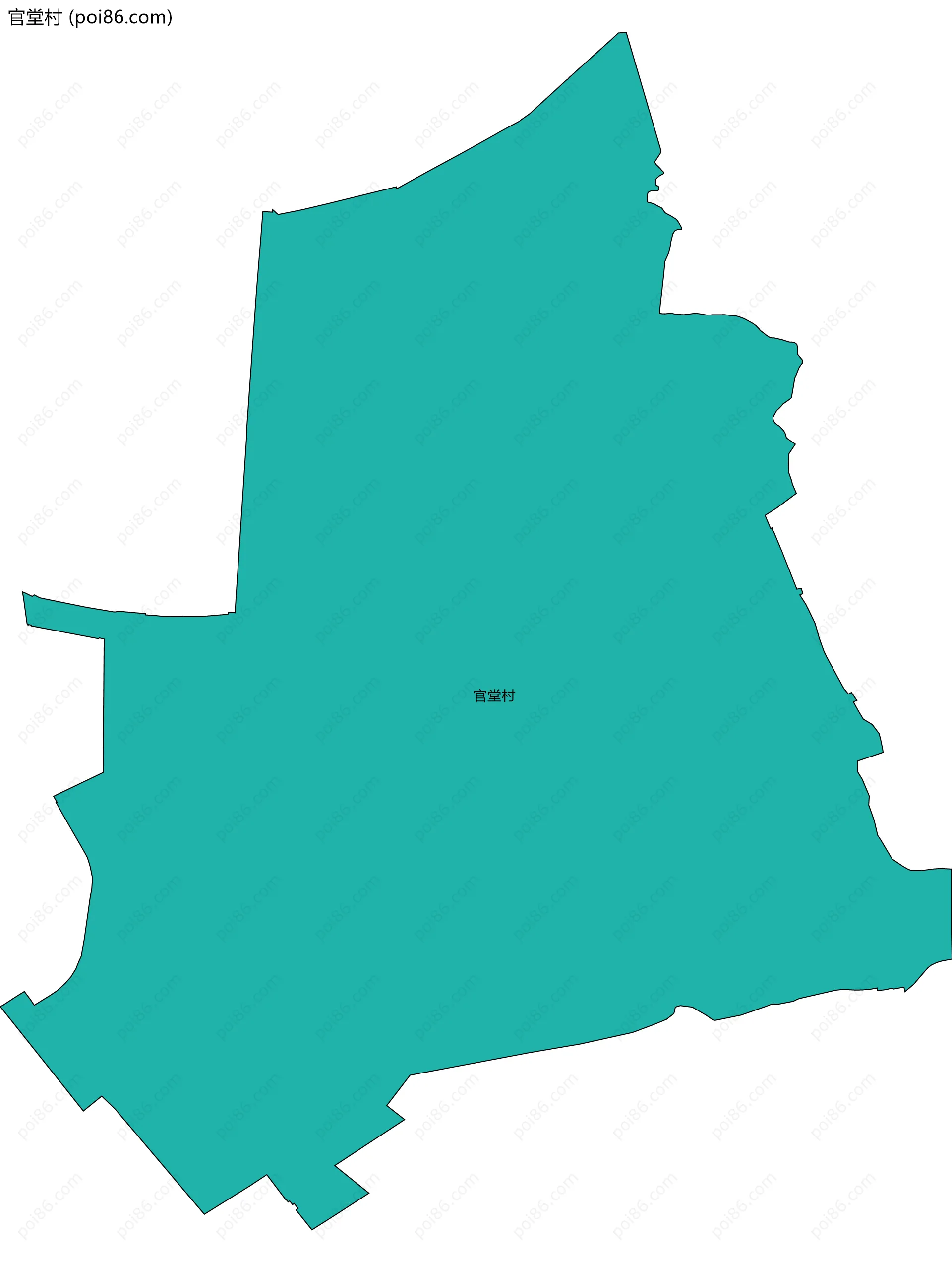 官堂村边界地图