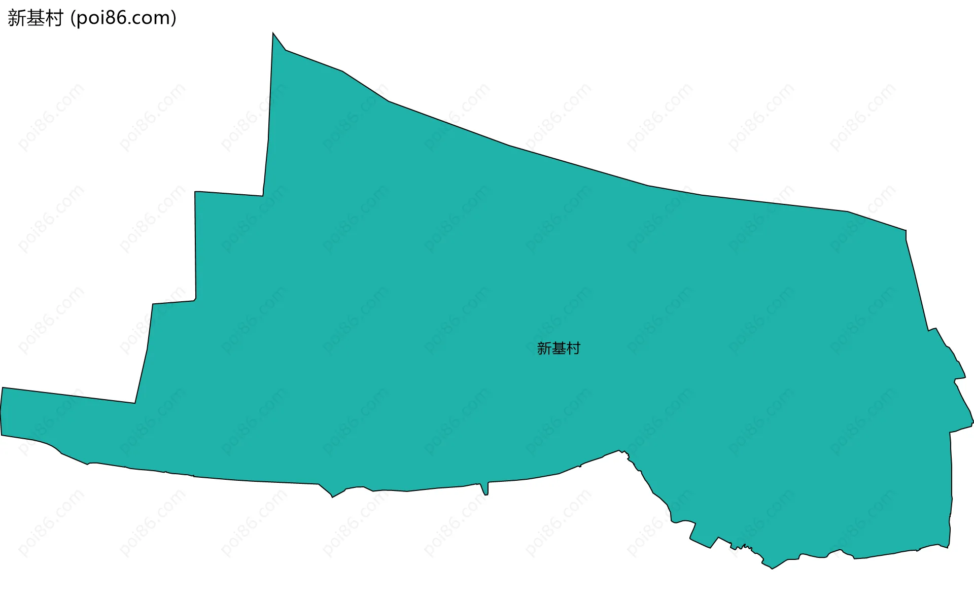 新基村边界地图