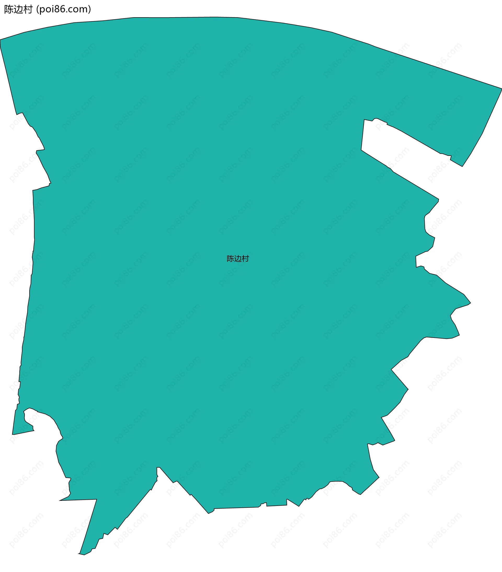 陈边村边界地图