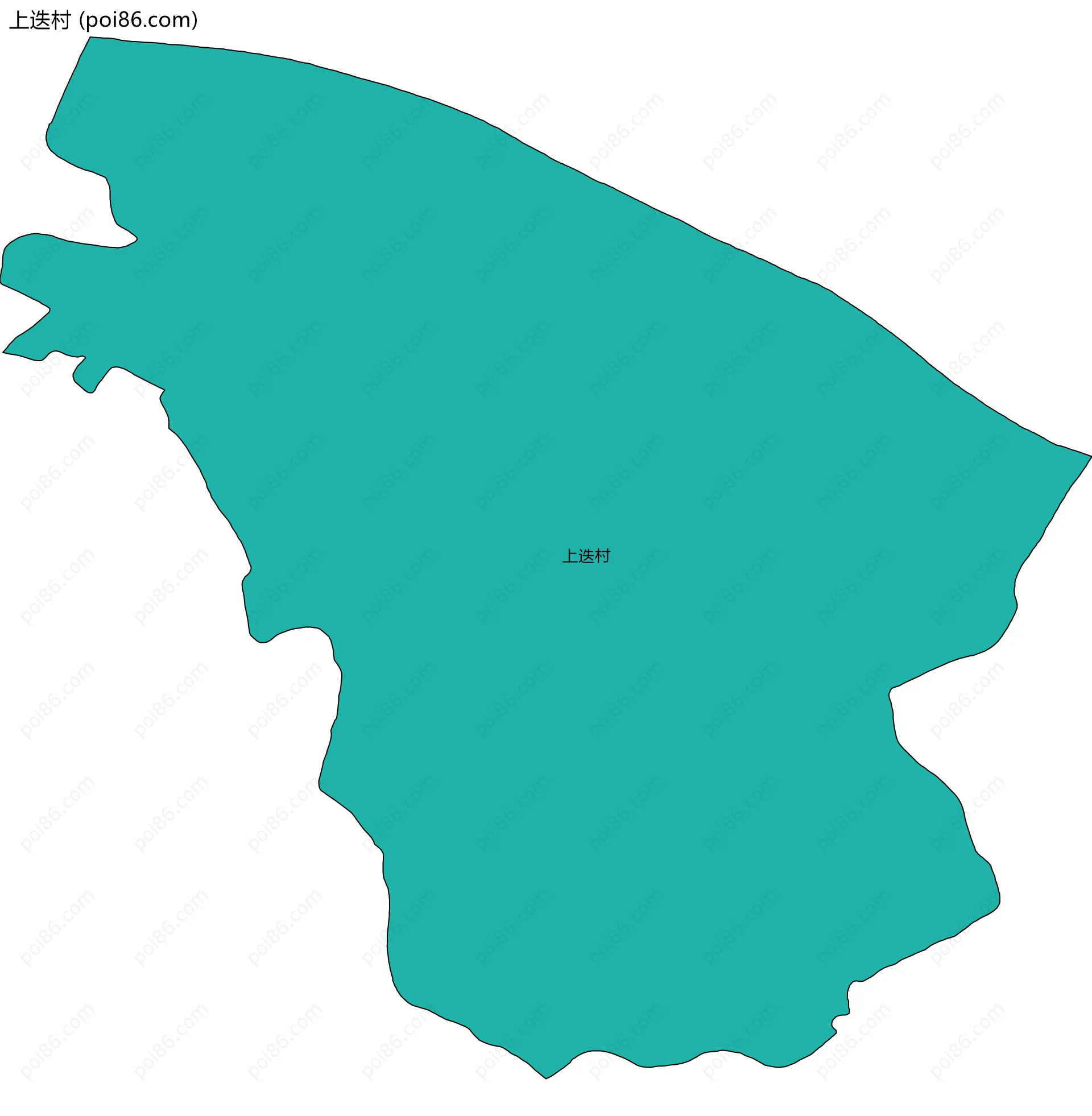 上迭村边界地图