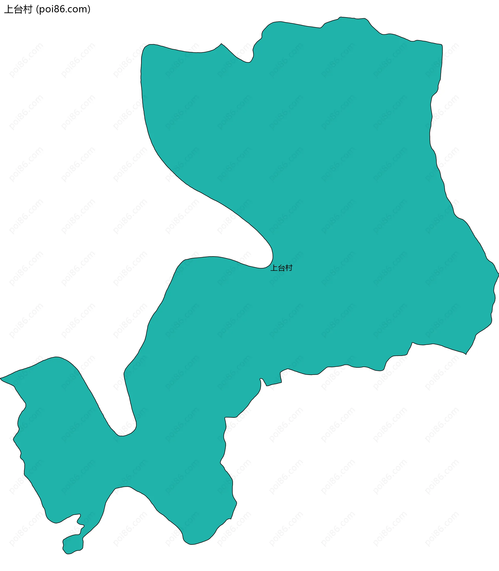 上台村边界地图