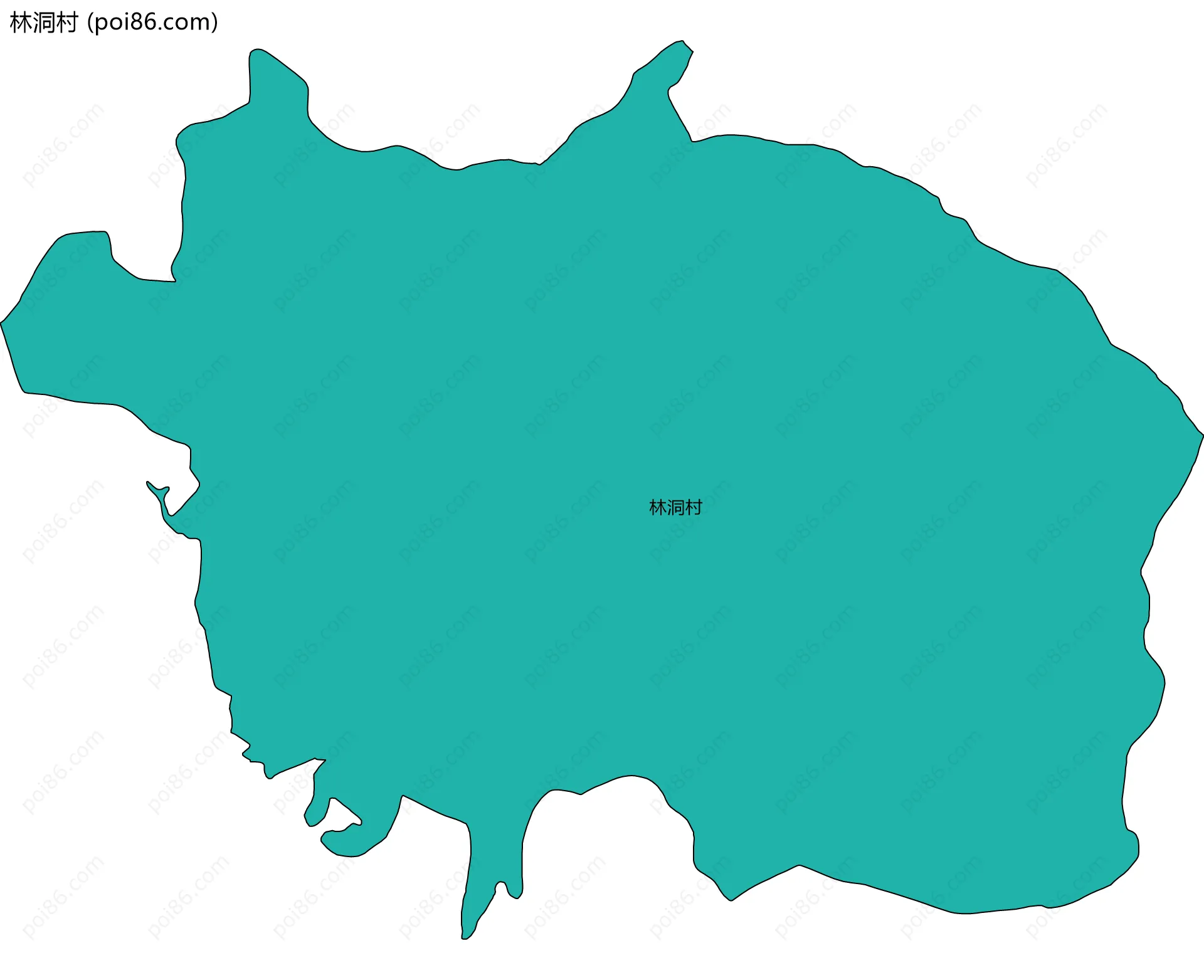 林洞村边界地图