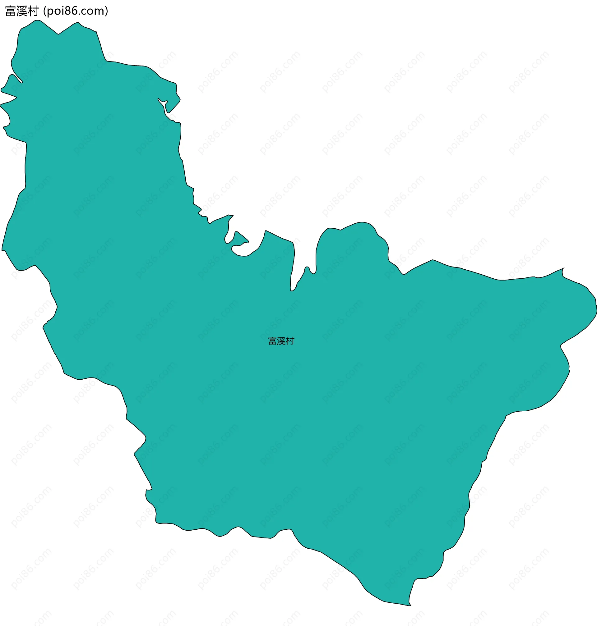 富溪村边界地图