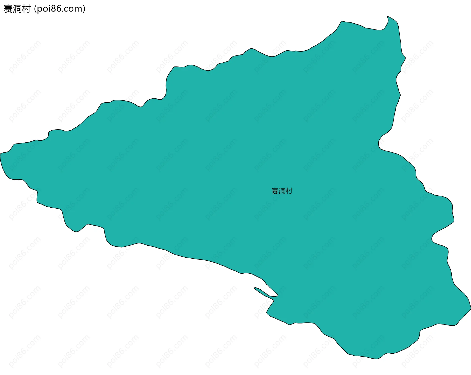 赛洞村边界地图