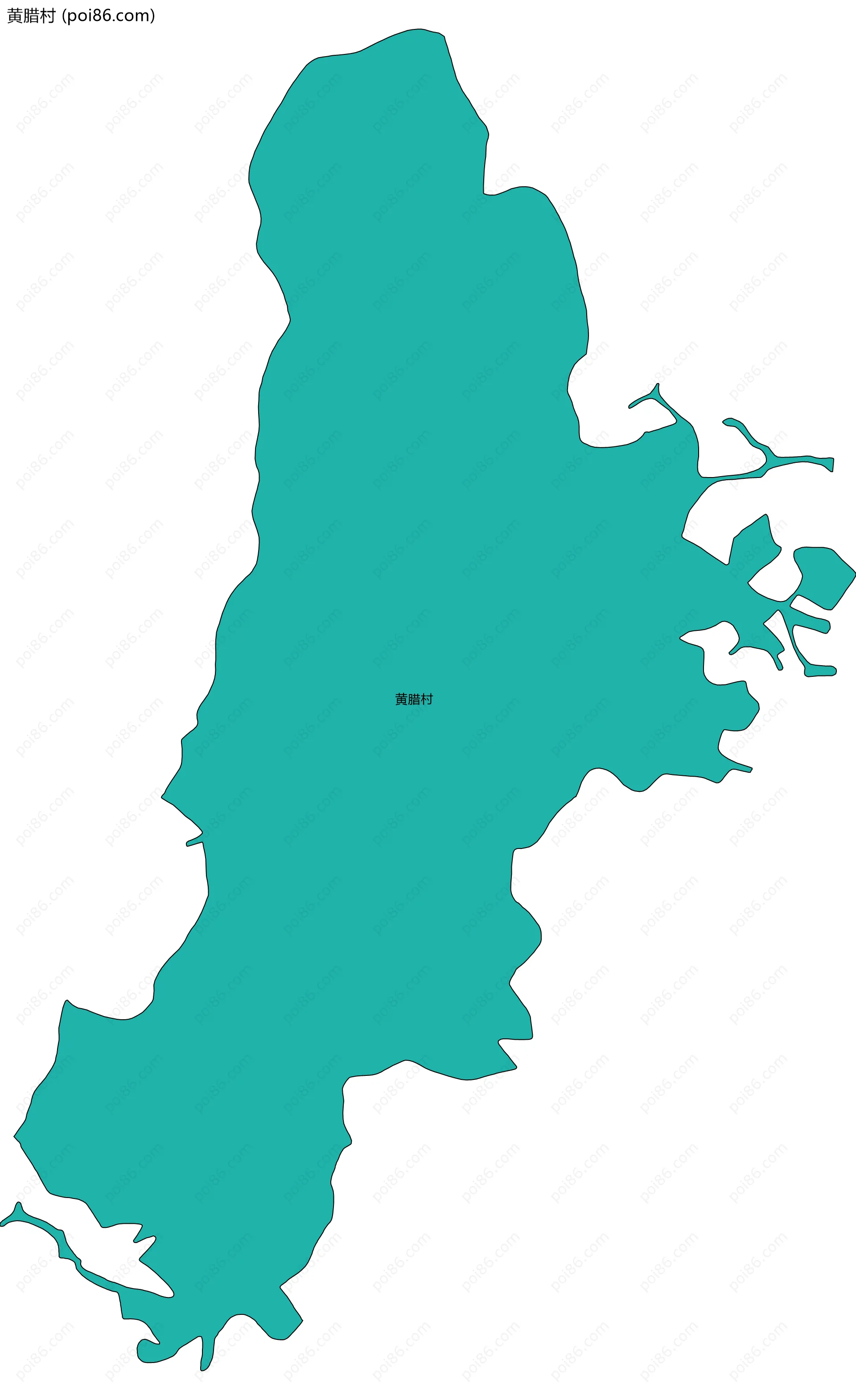 黄腊村边界地图