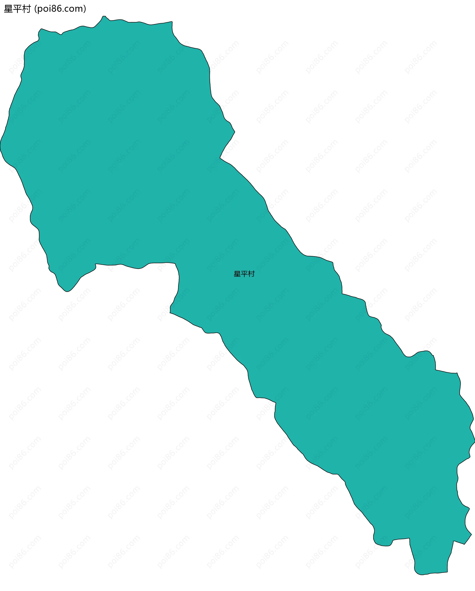 星平村边界地图