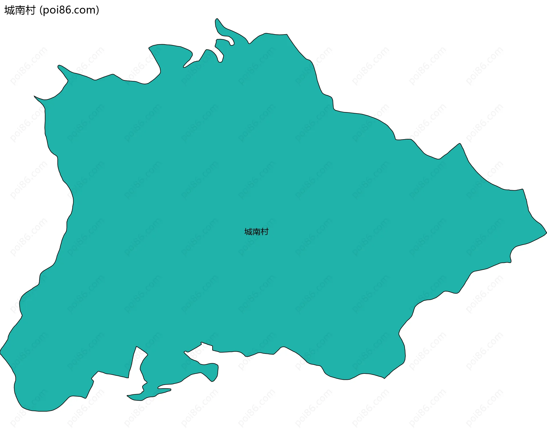 城南村边界地图