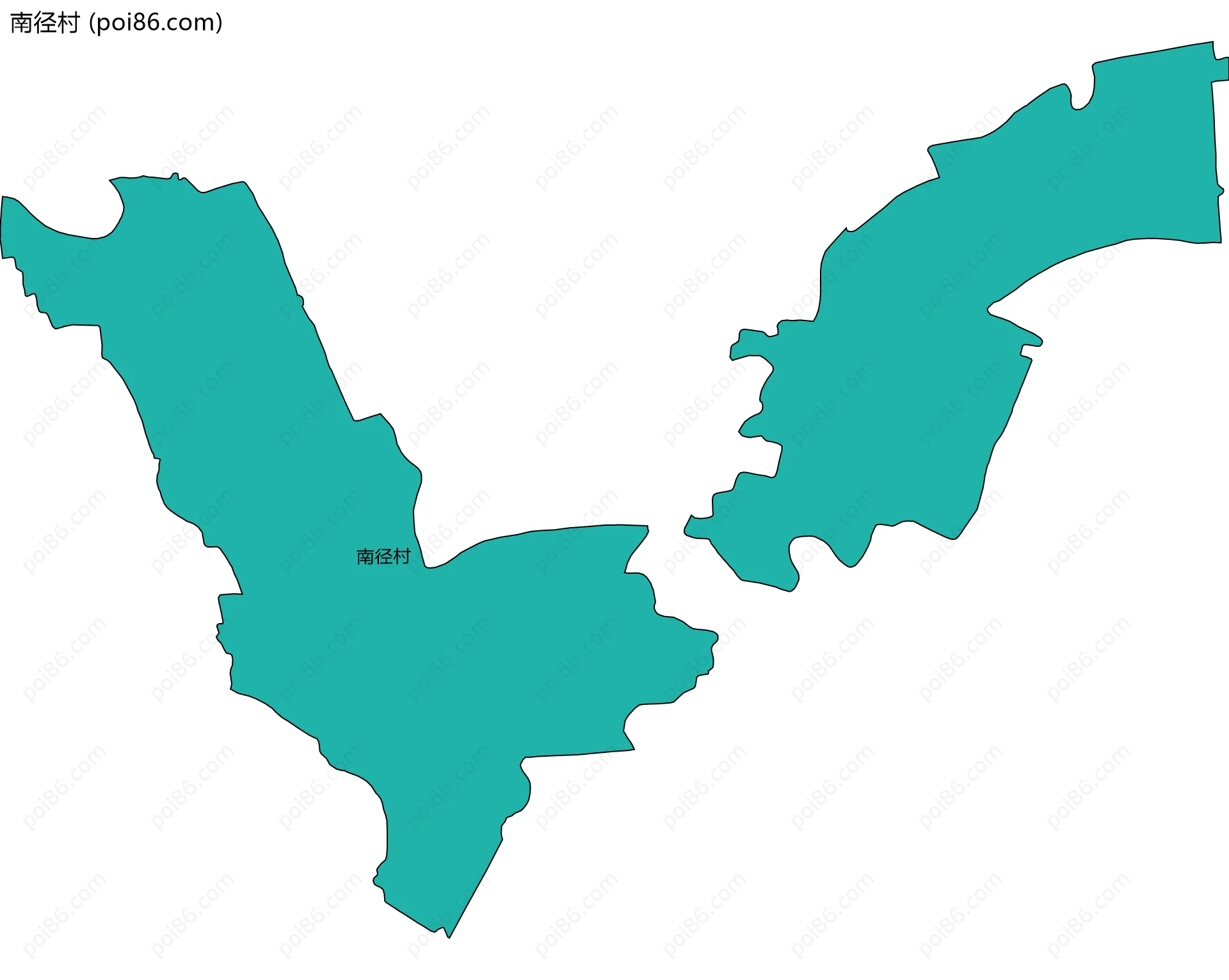 南径村边界地图