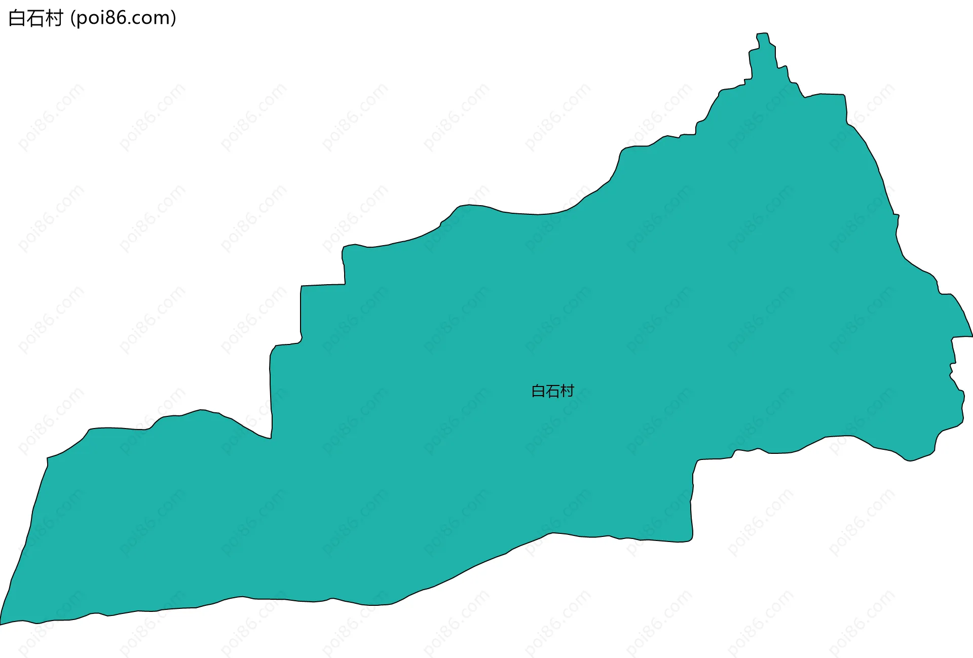 白石村边界地图