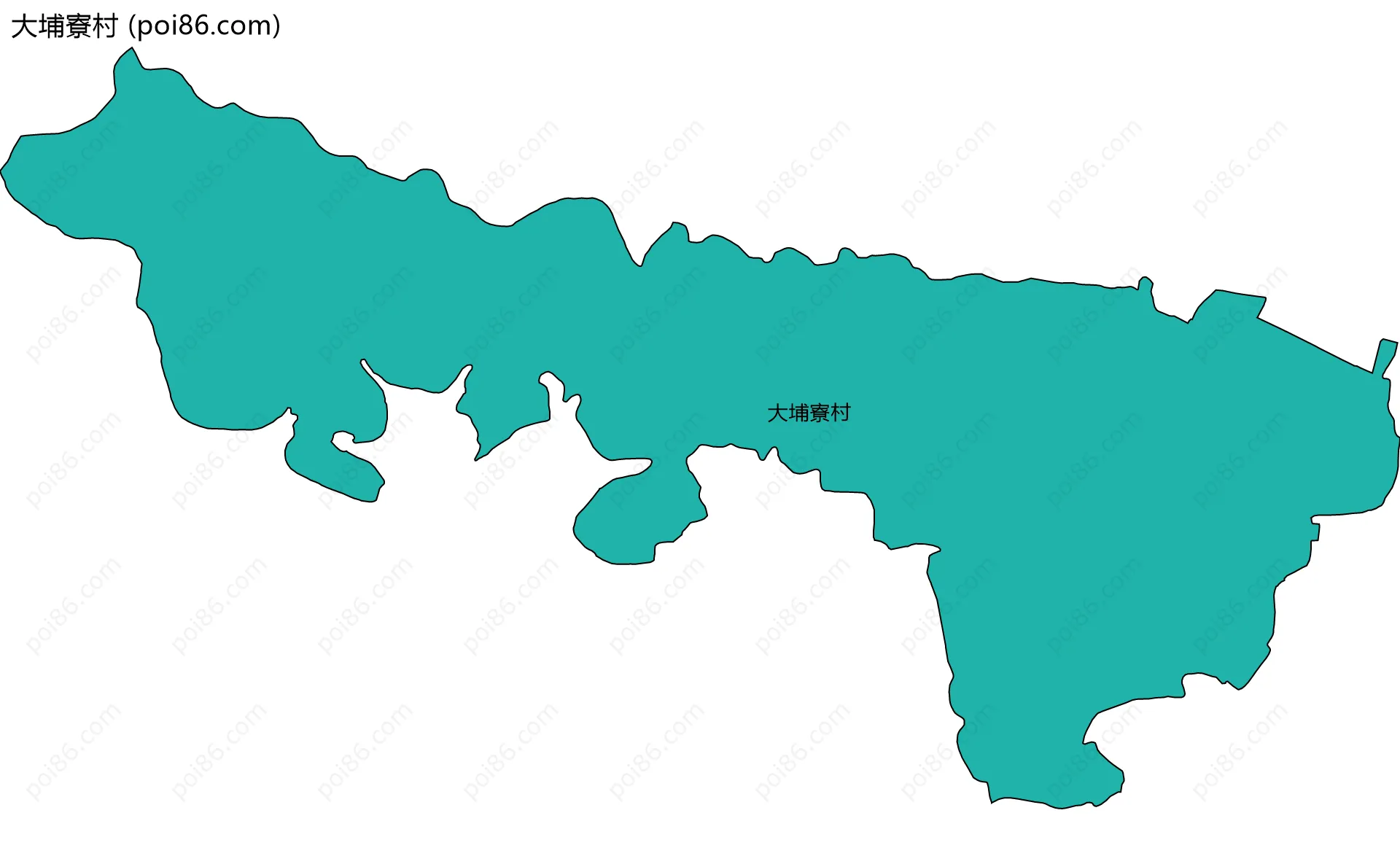 大埔寮村边界地图