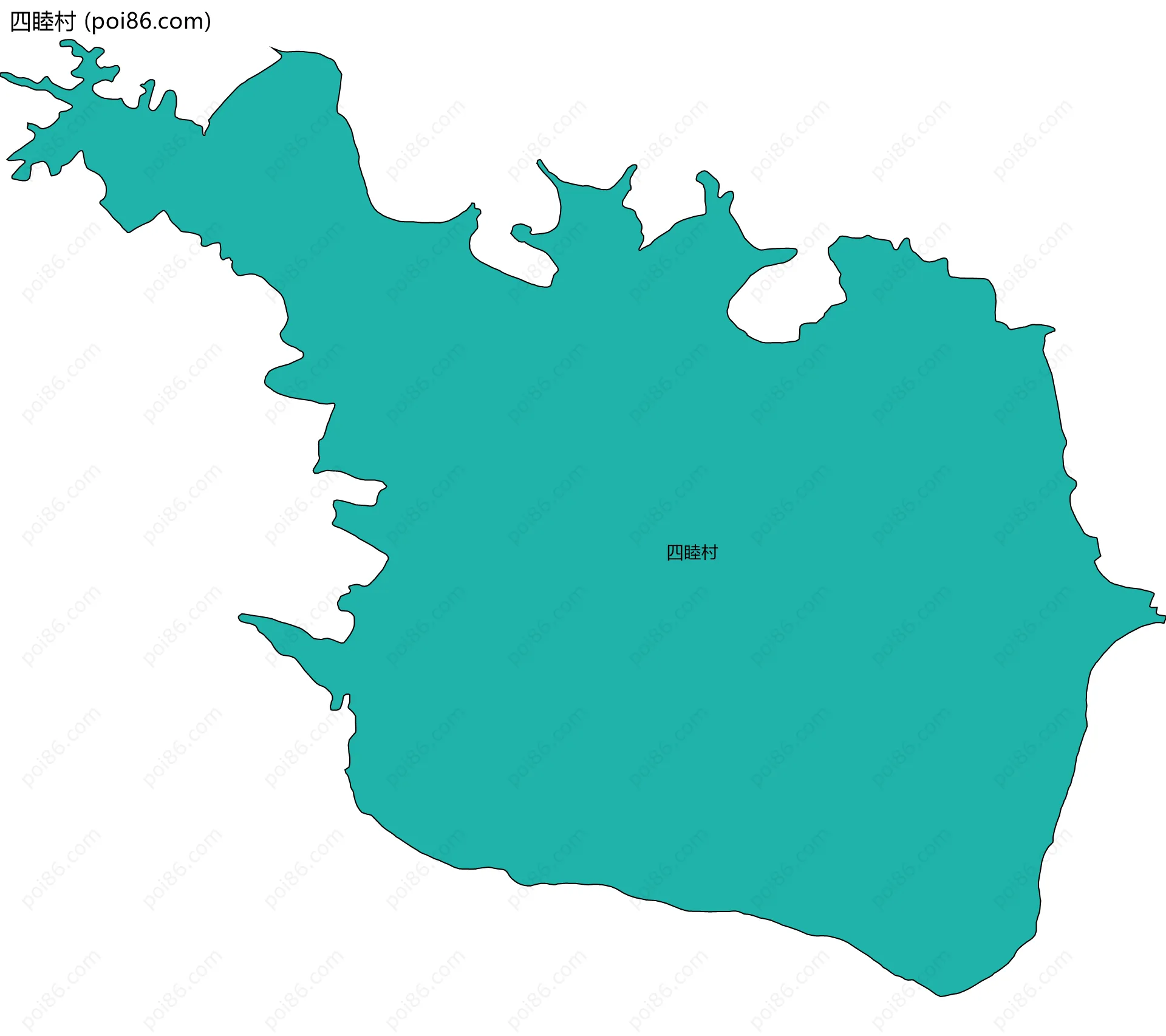 四睦村边界地图