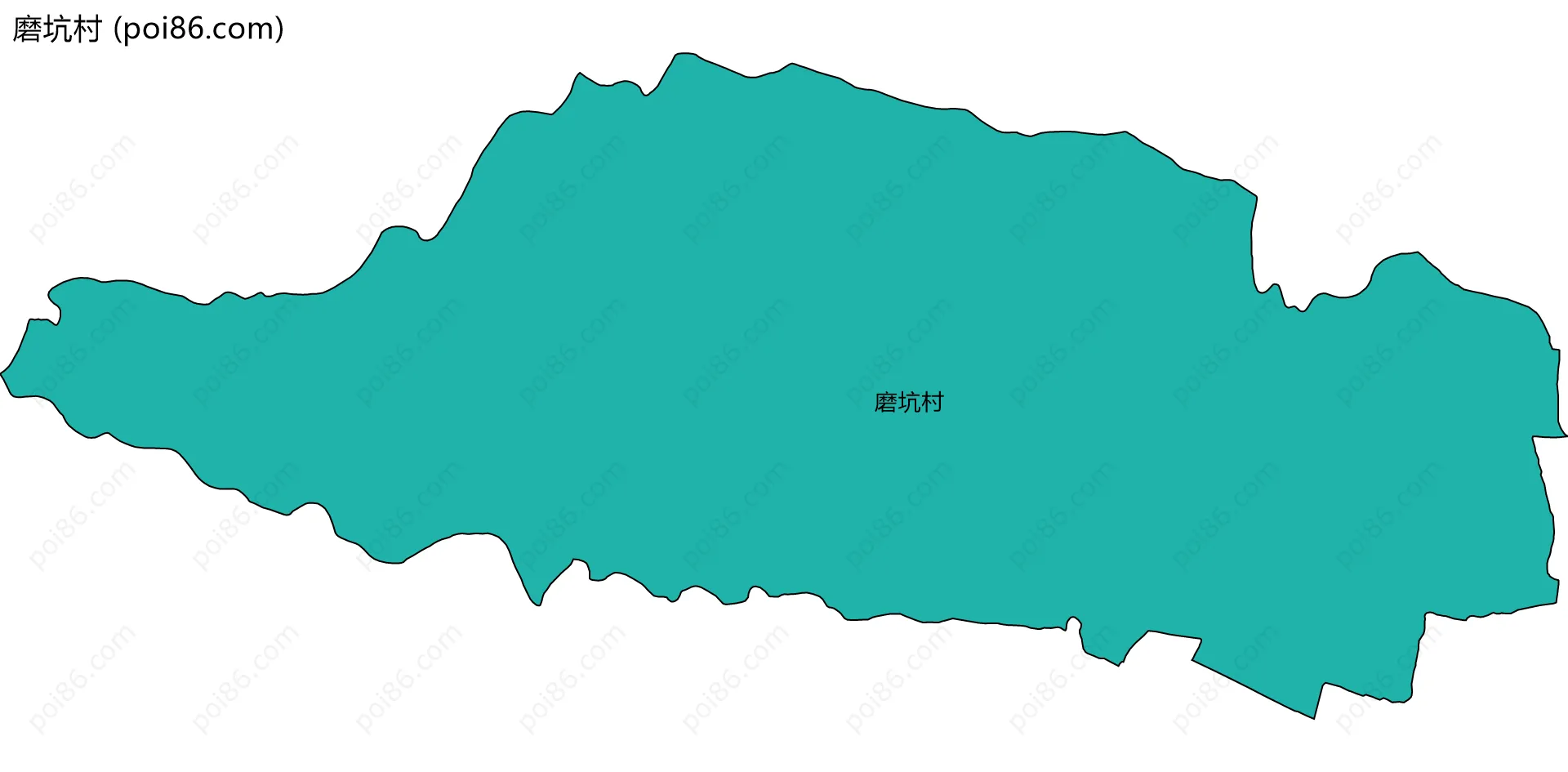 磨坑村边界地图