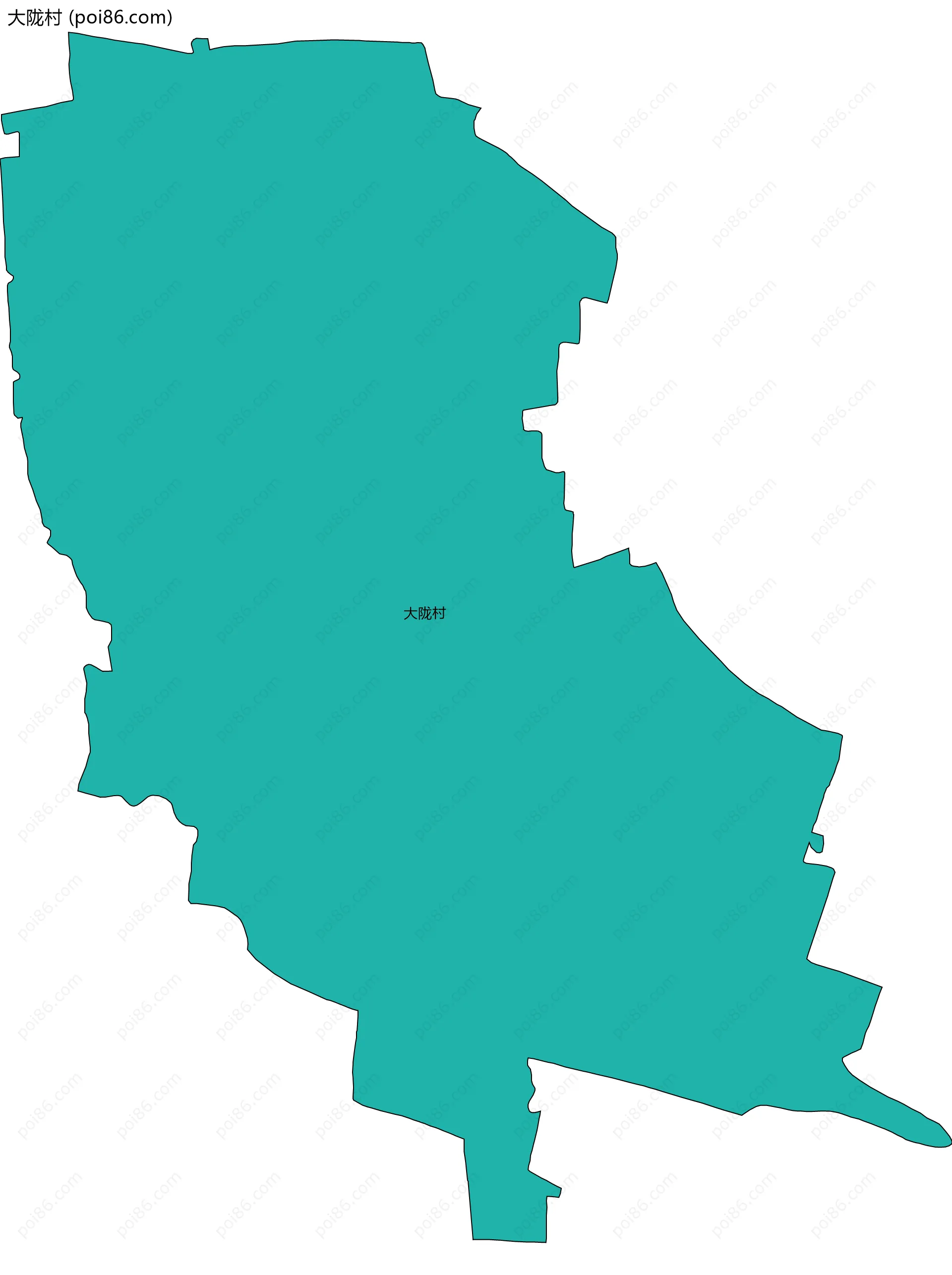 大陇村边界地图