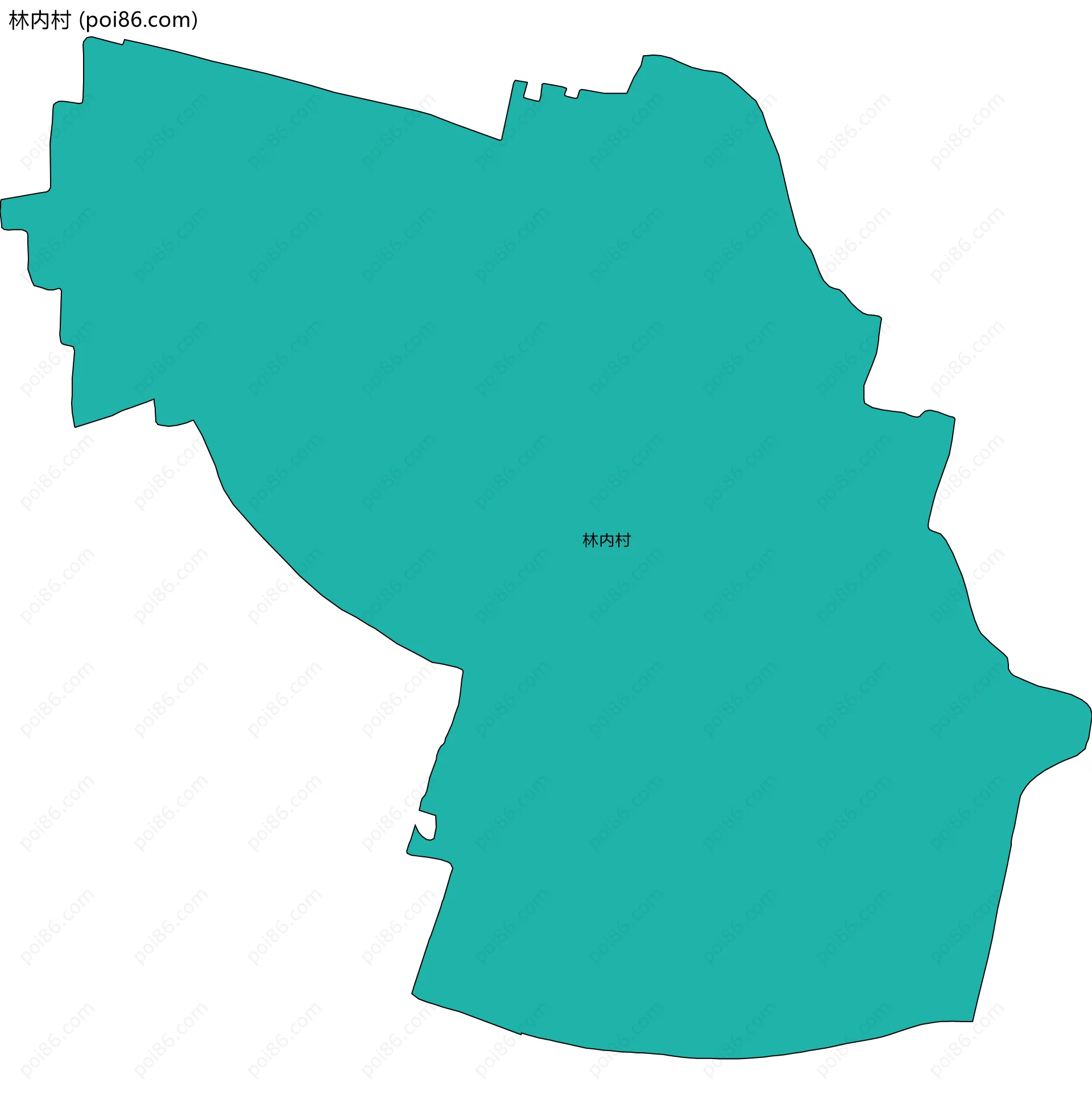 林内村边界地图