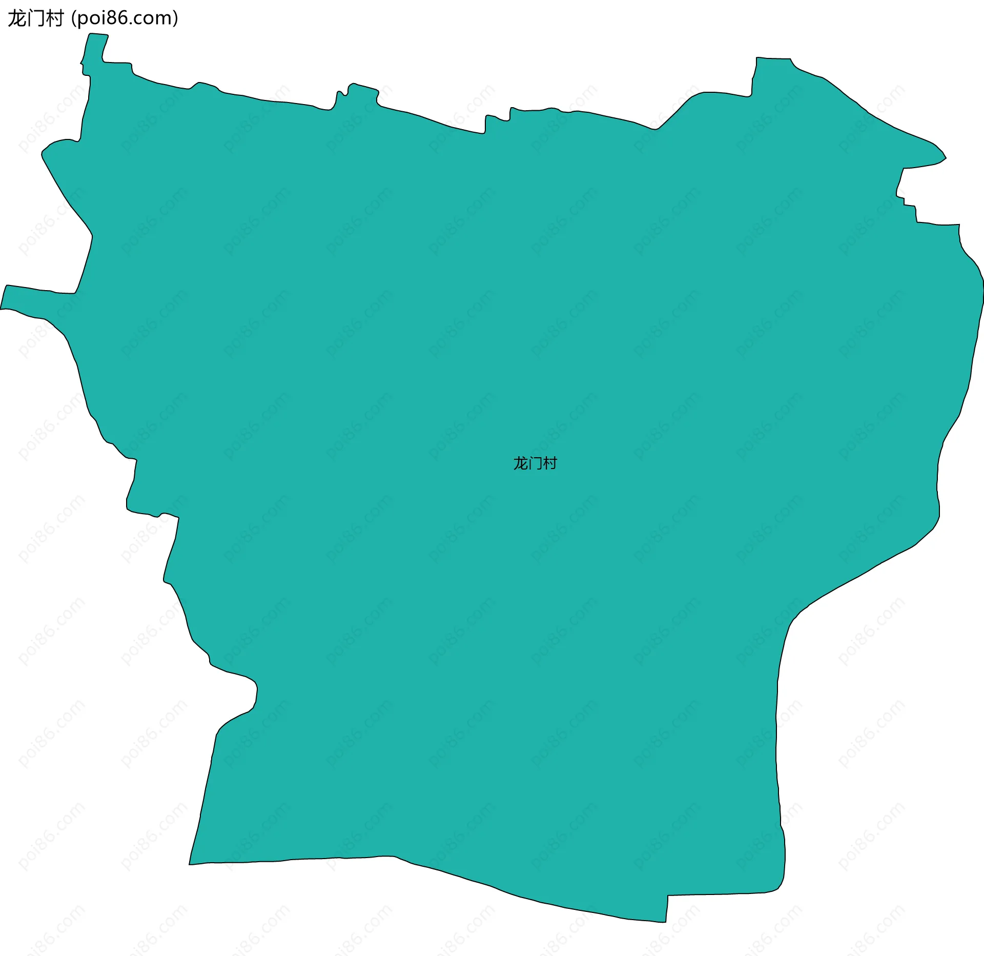 龙门村边界地图