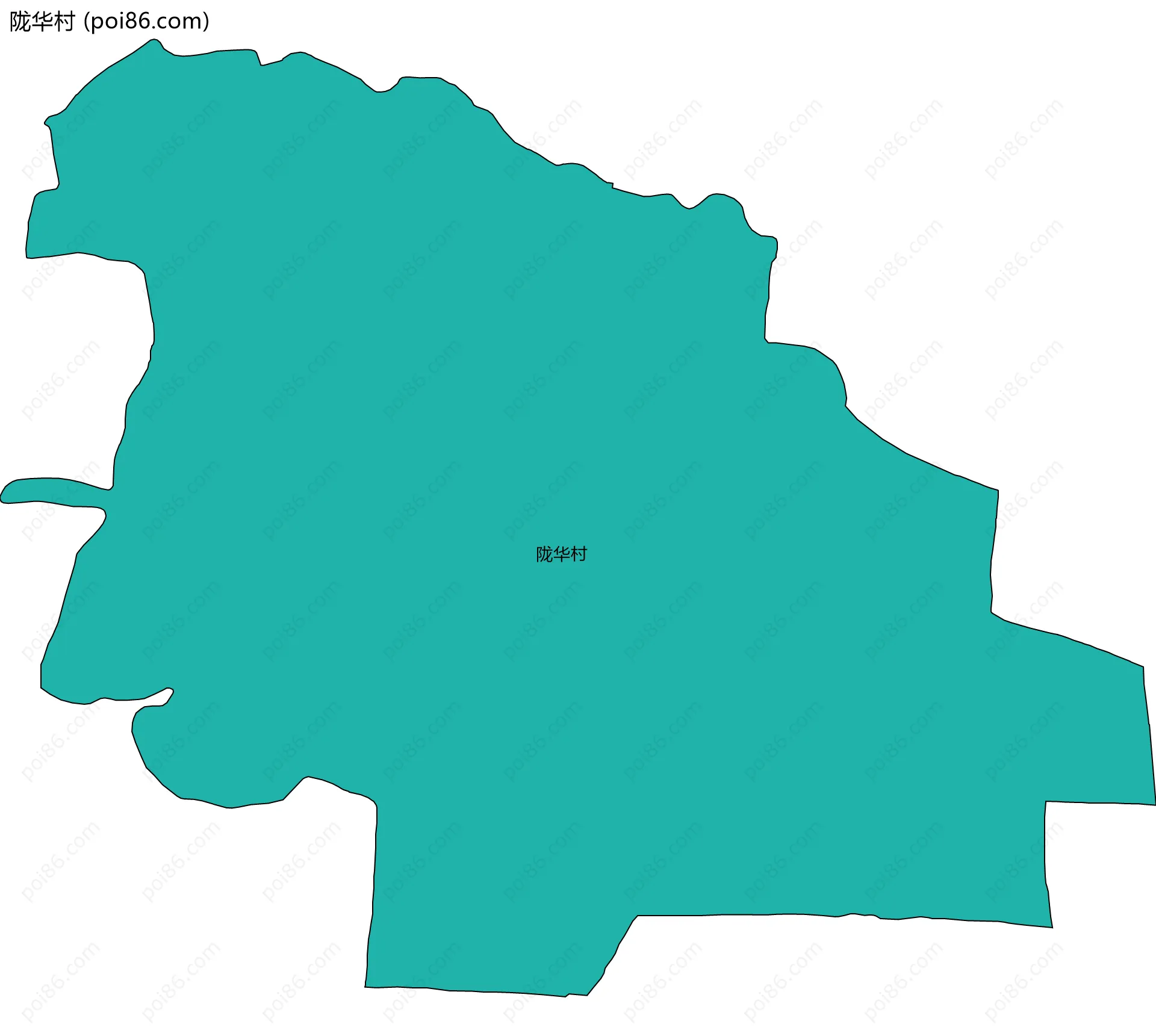 陇华村边界地图