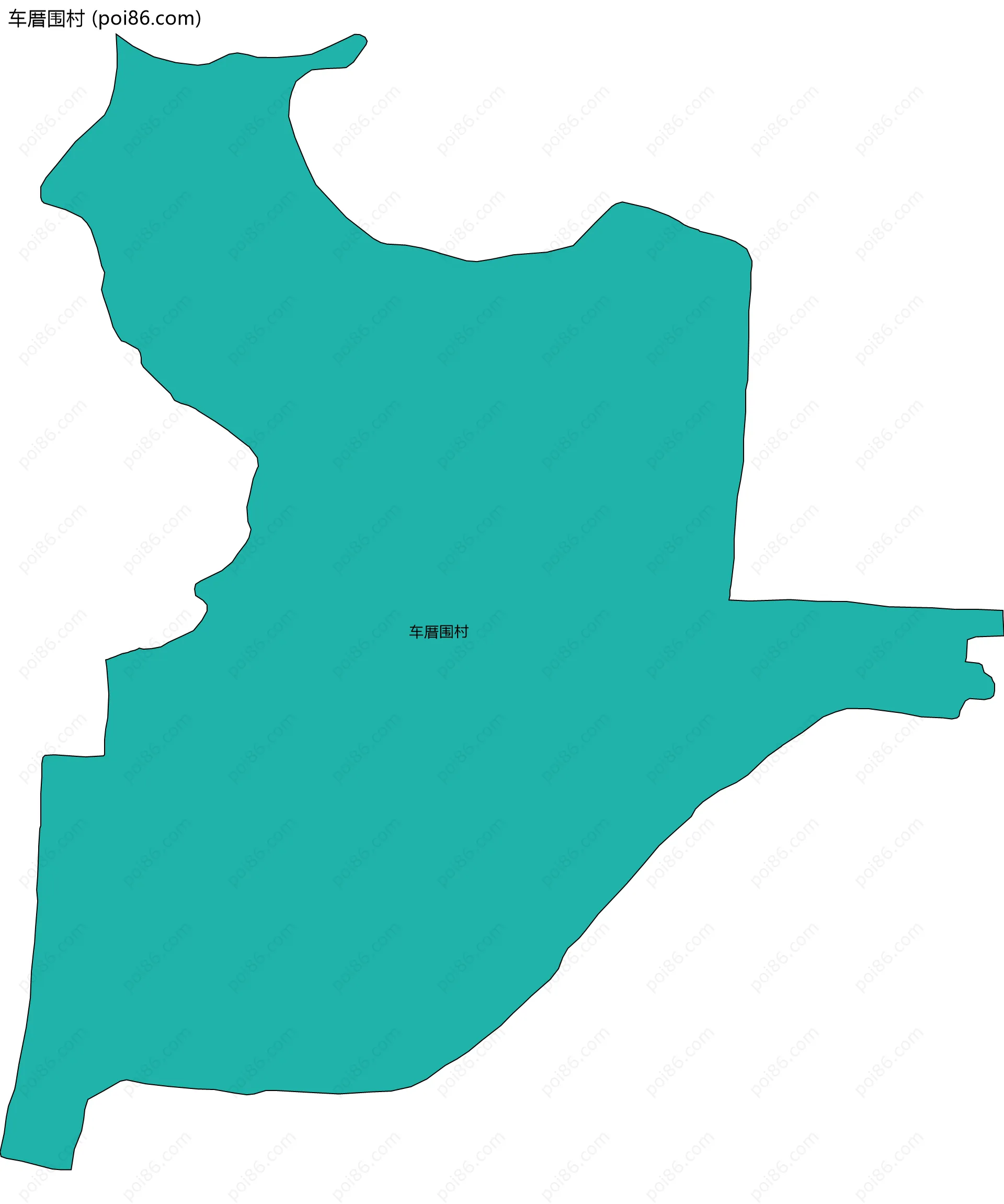 车厝围村边界地图