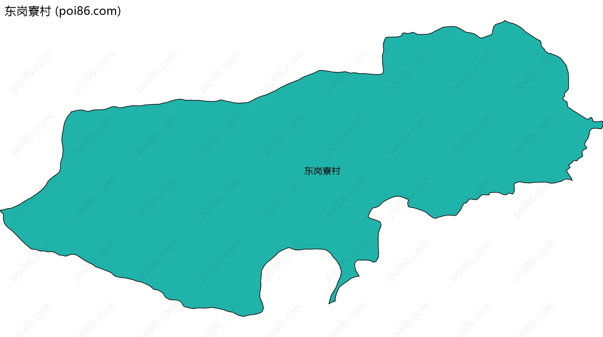 东岗寮村边界地图