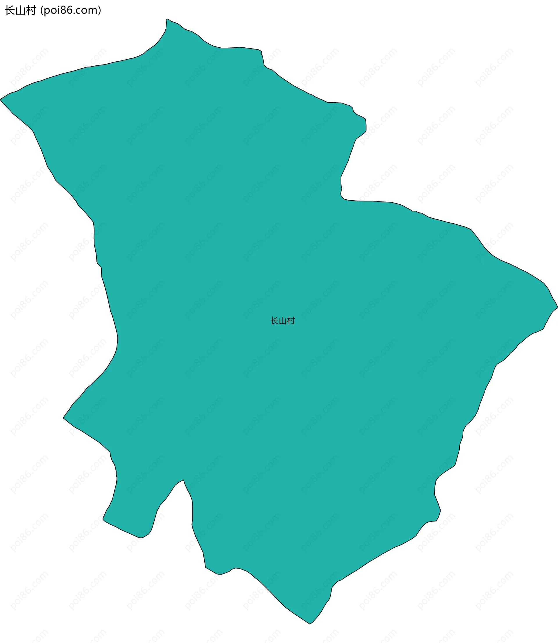 长山村边界地图