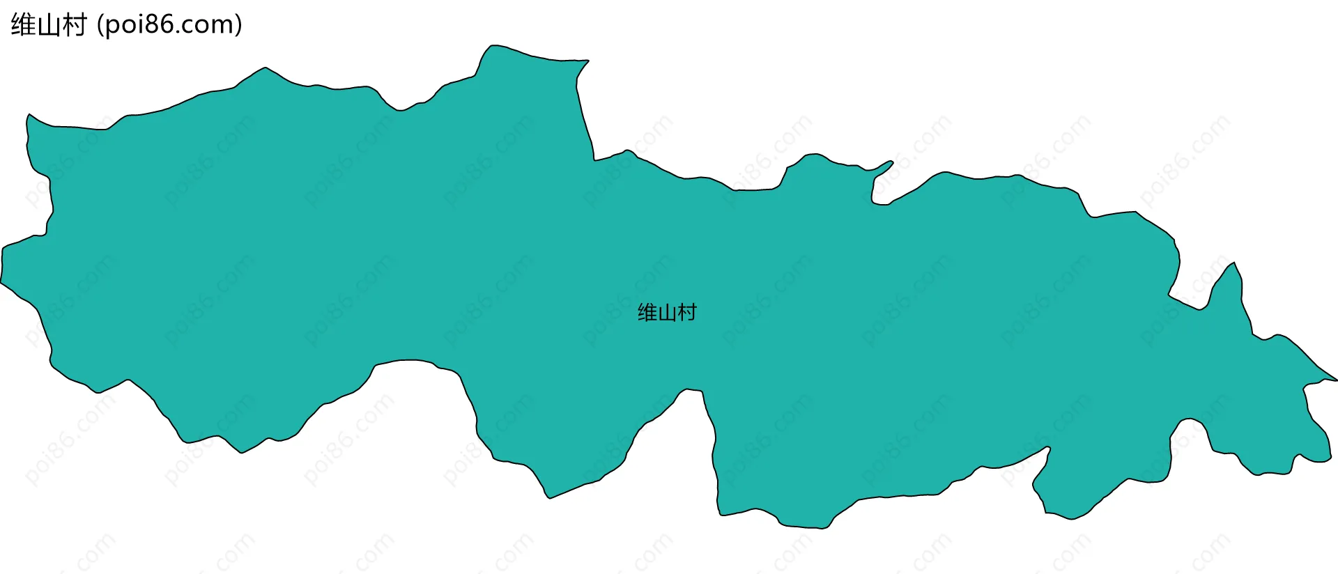 维山村边界地图