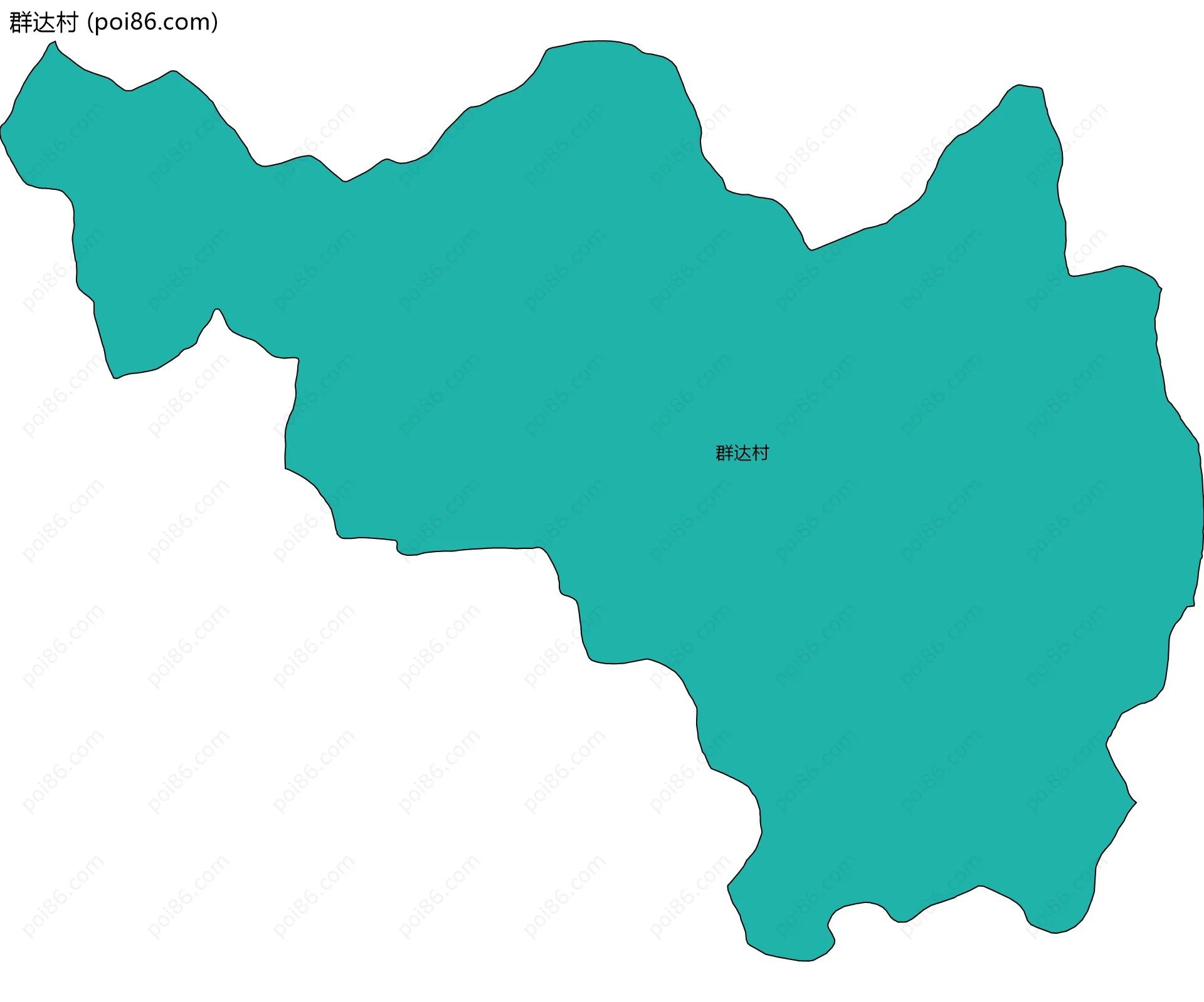 群达村边界地图