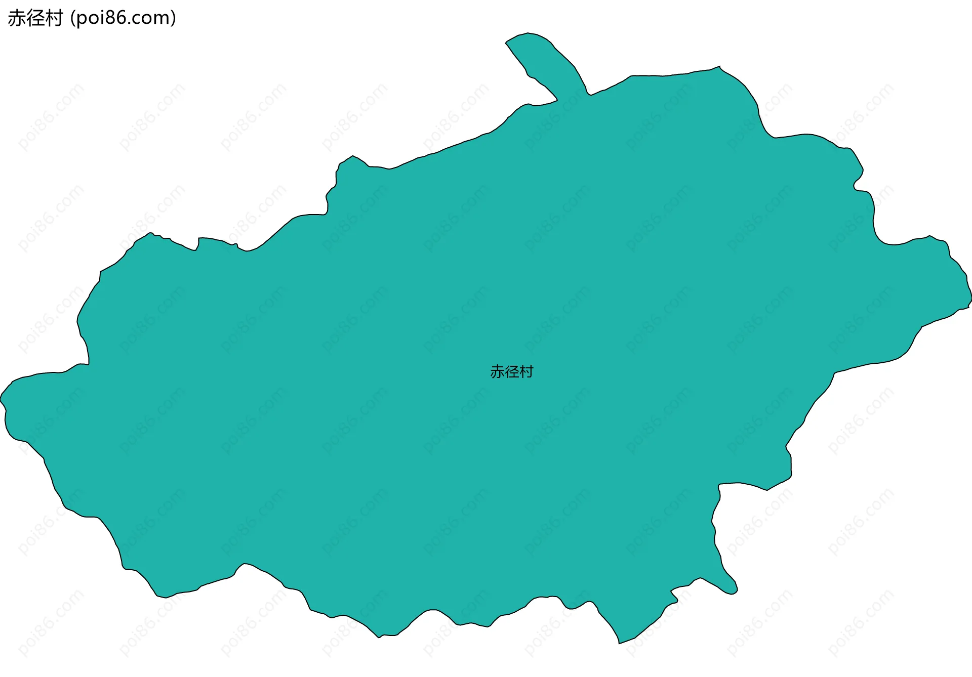 赤径村边界地图