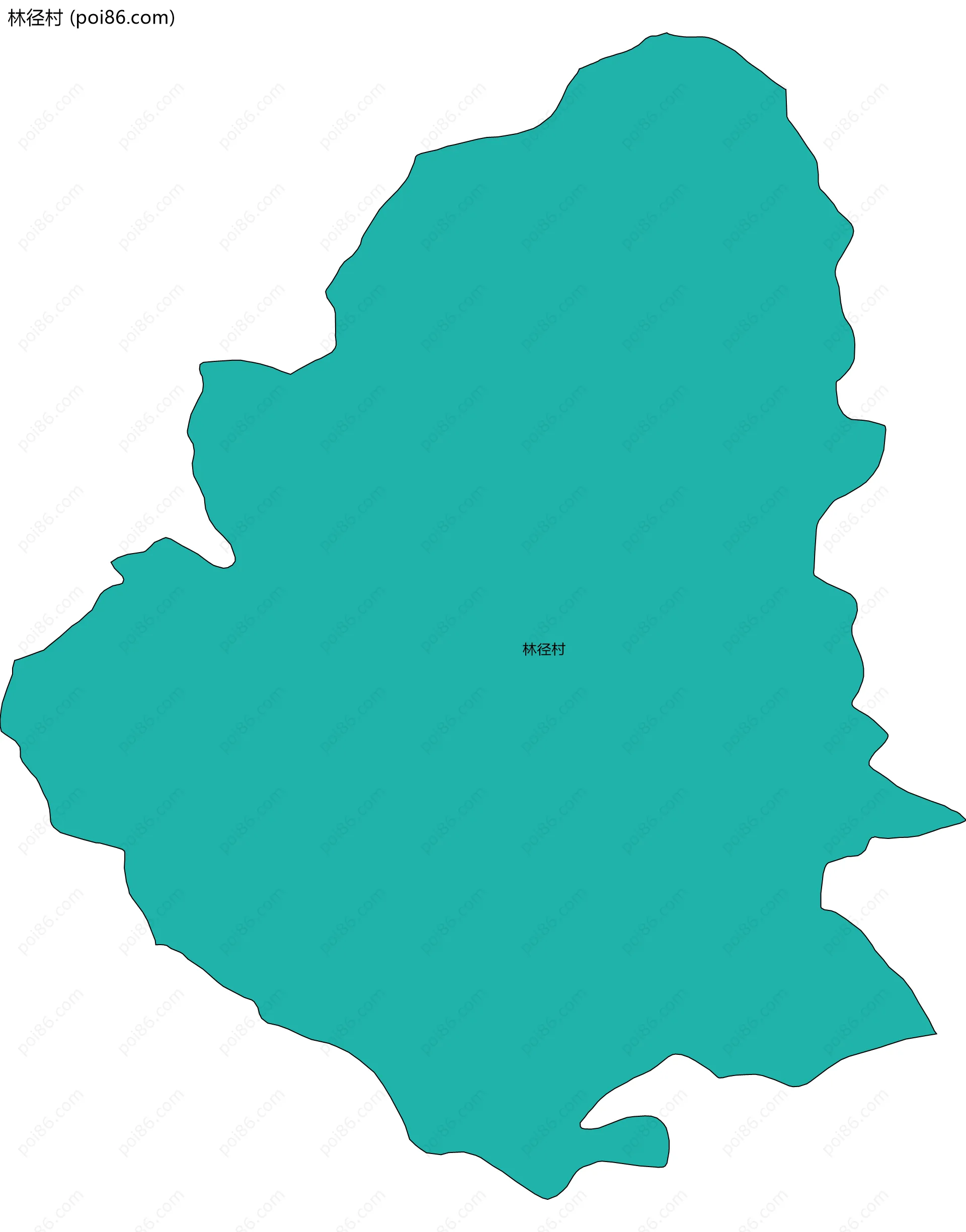 林径村边界地图