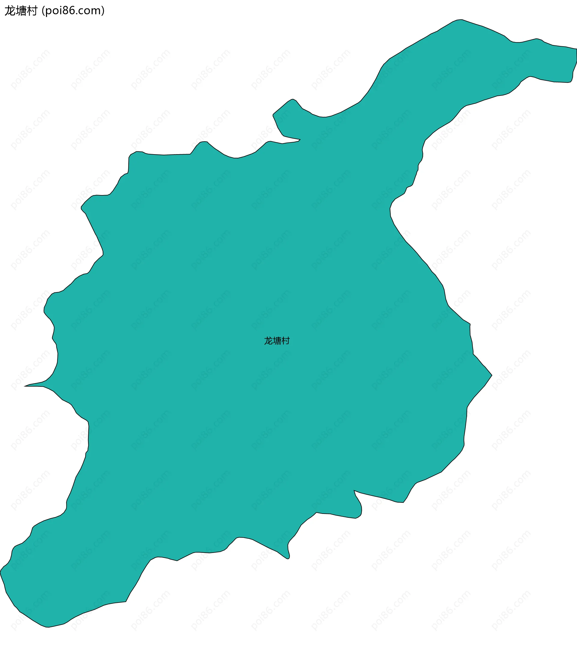 龙塘村边界地图