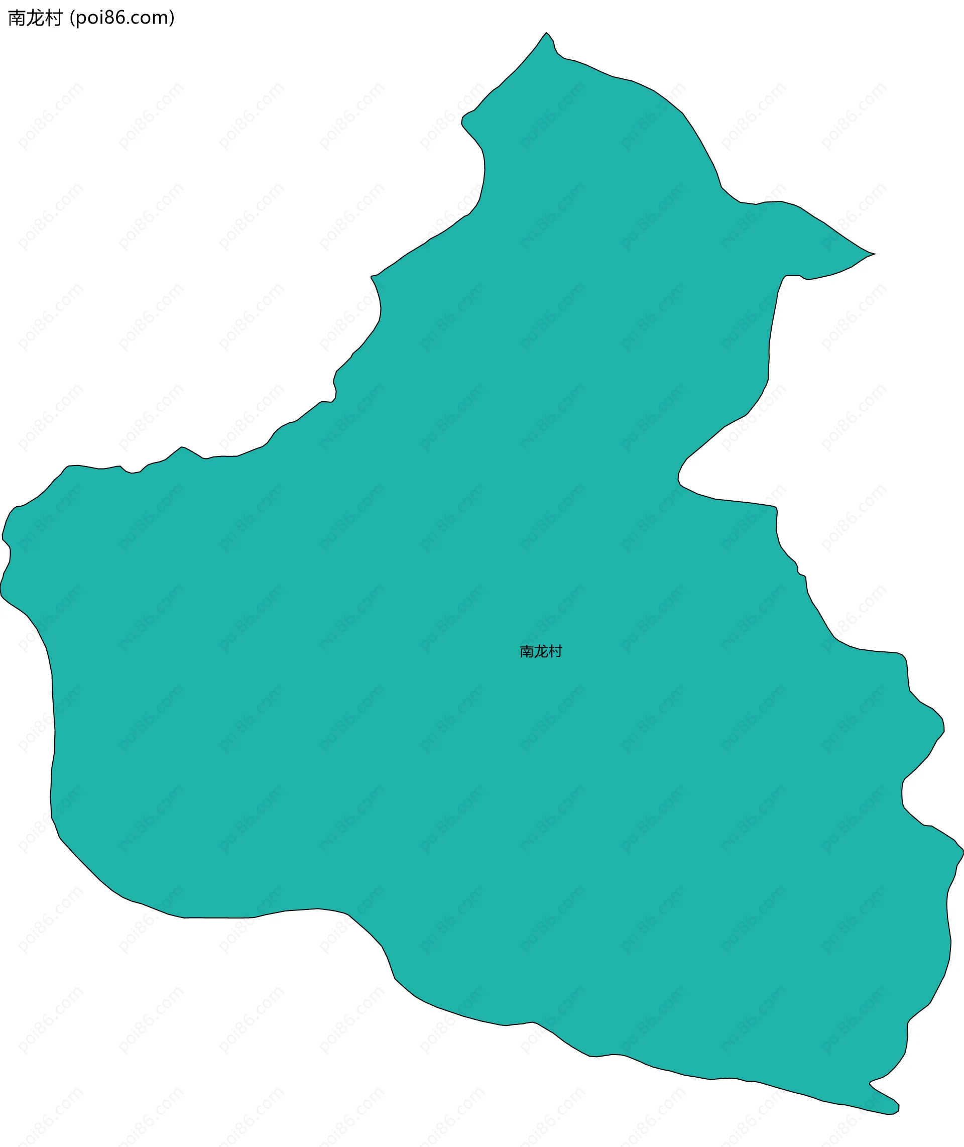 南龙村边界地图