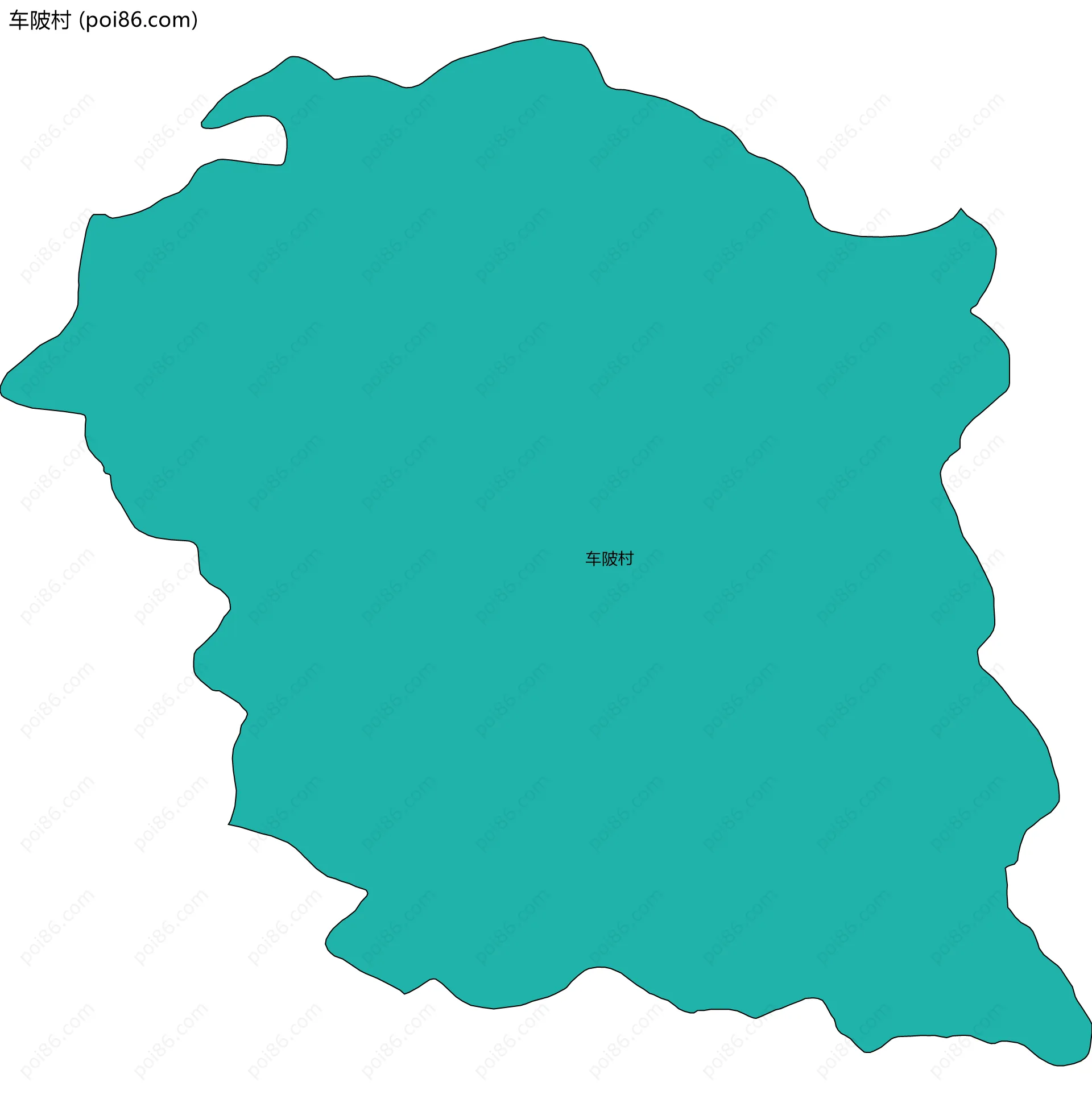 车陂村边界地图