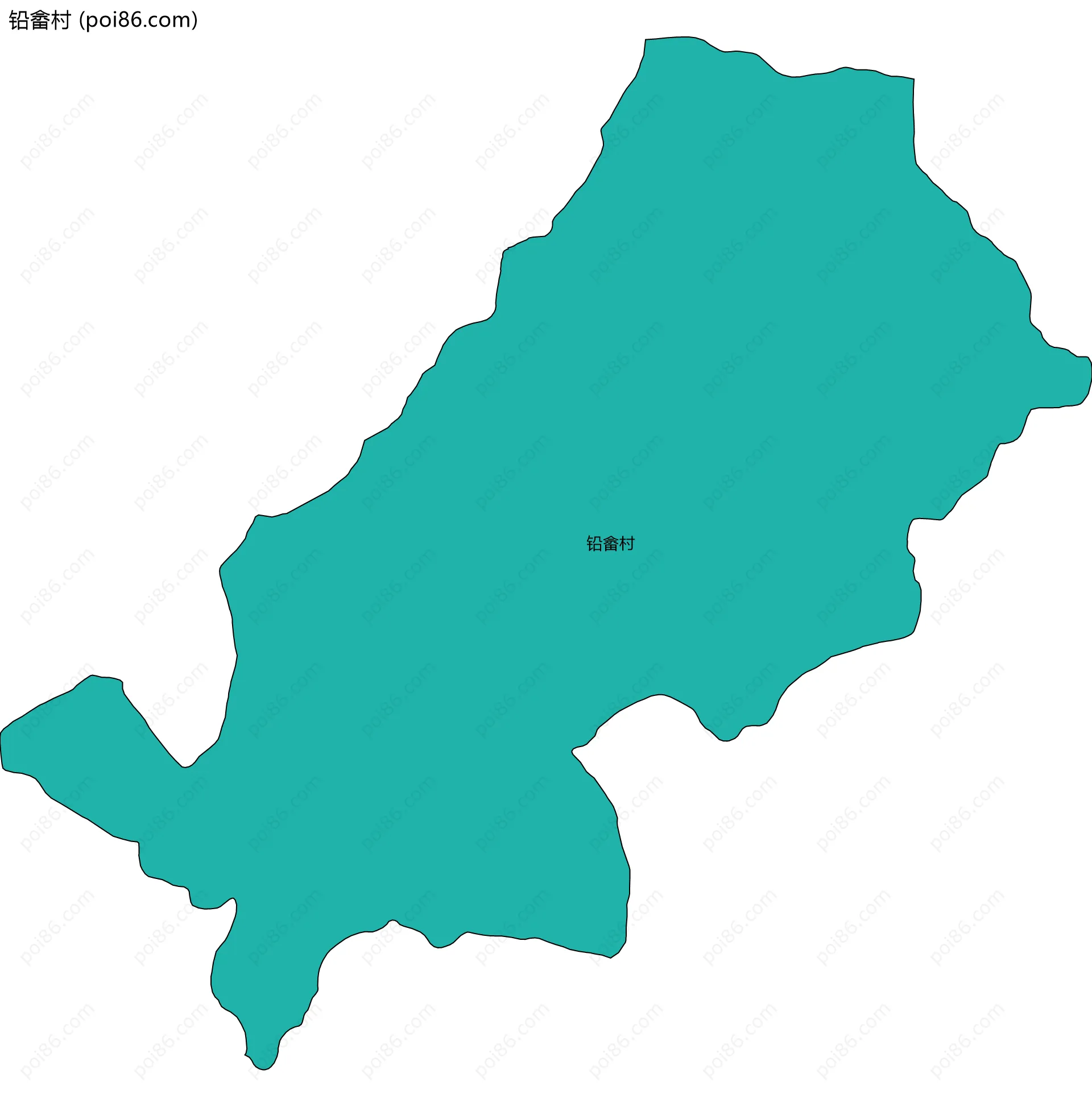 铅畲村边界地图