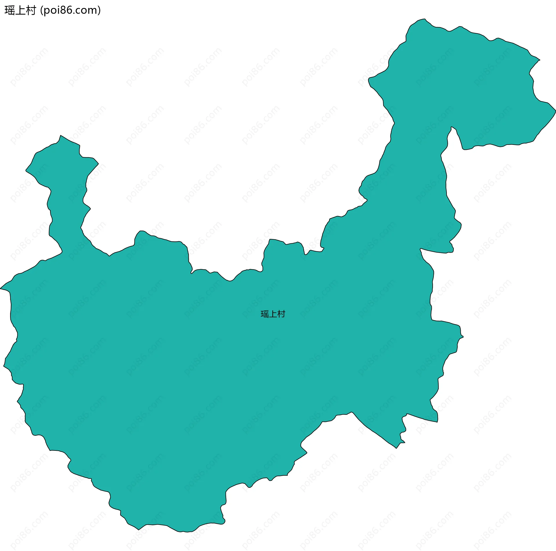 瑶上村边界地图
